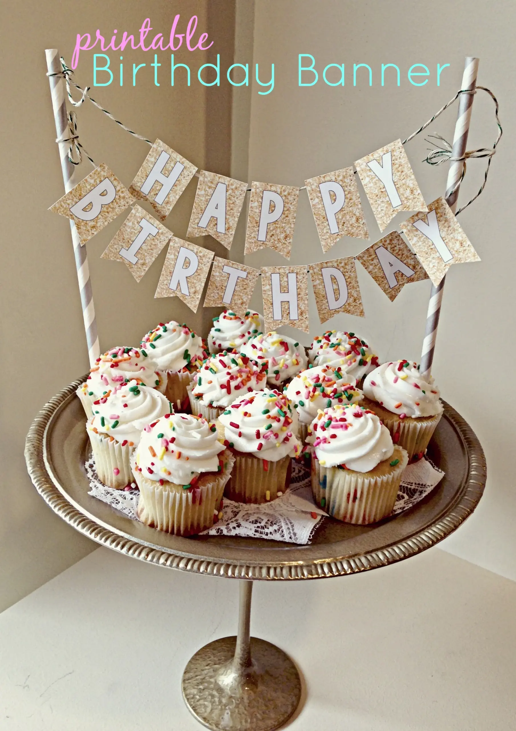 free printable cake banner template