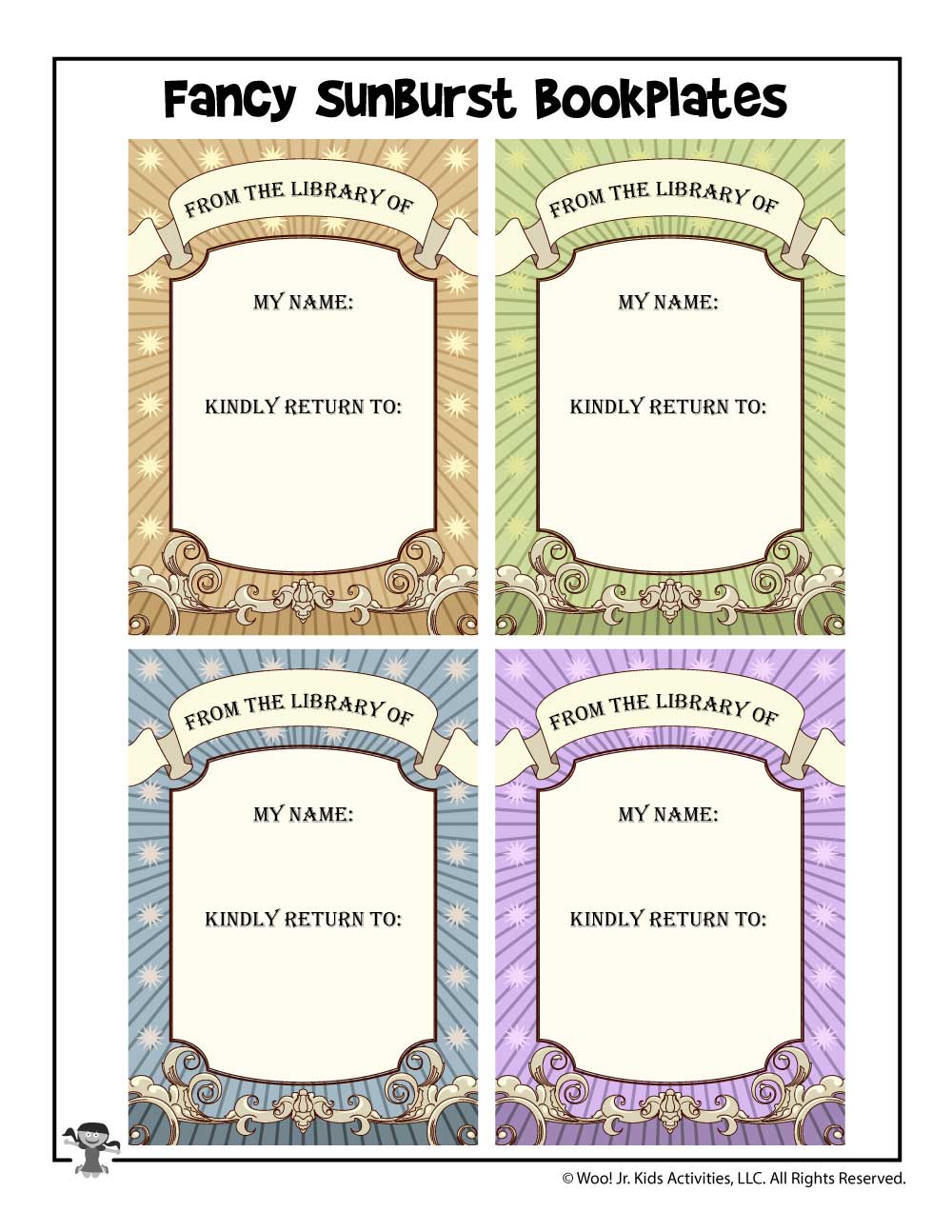 Printable Bookplates For Kids