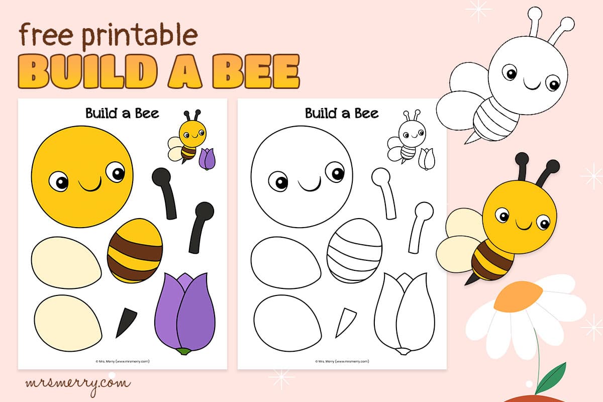 Printable Build A Bee Craft Printable Build A Bee Craft