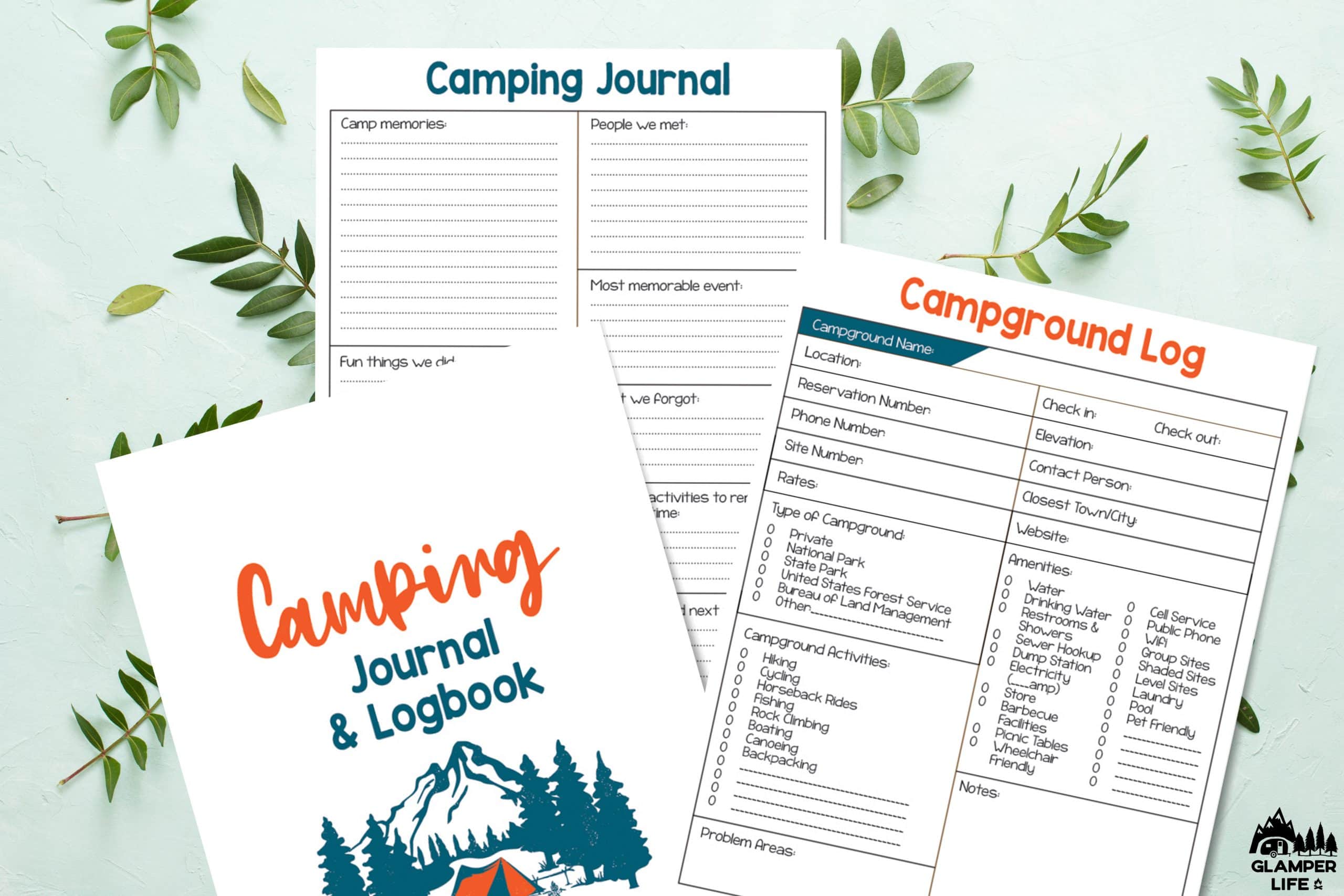 Printable Camping Journal And Campground Log