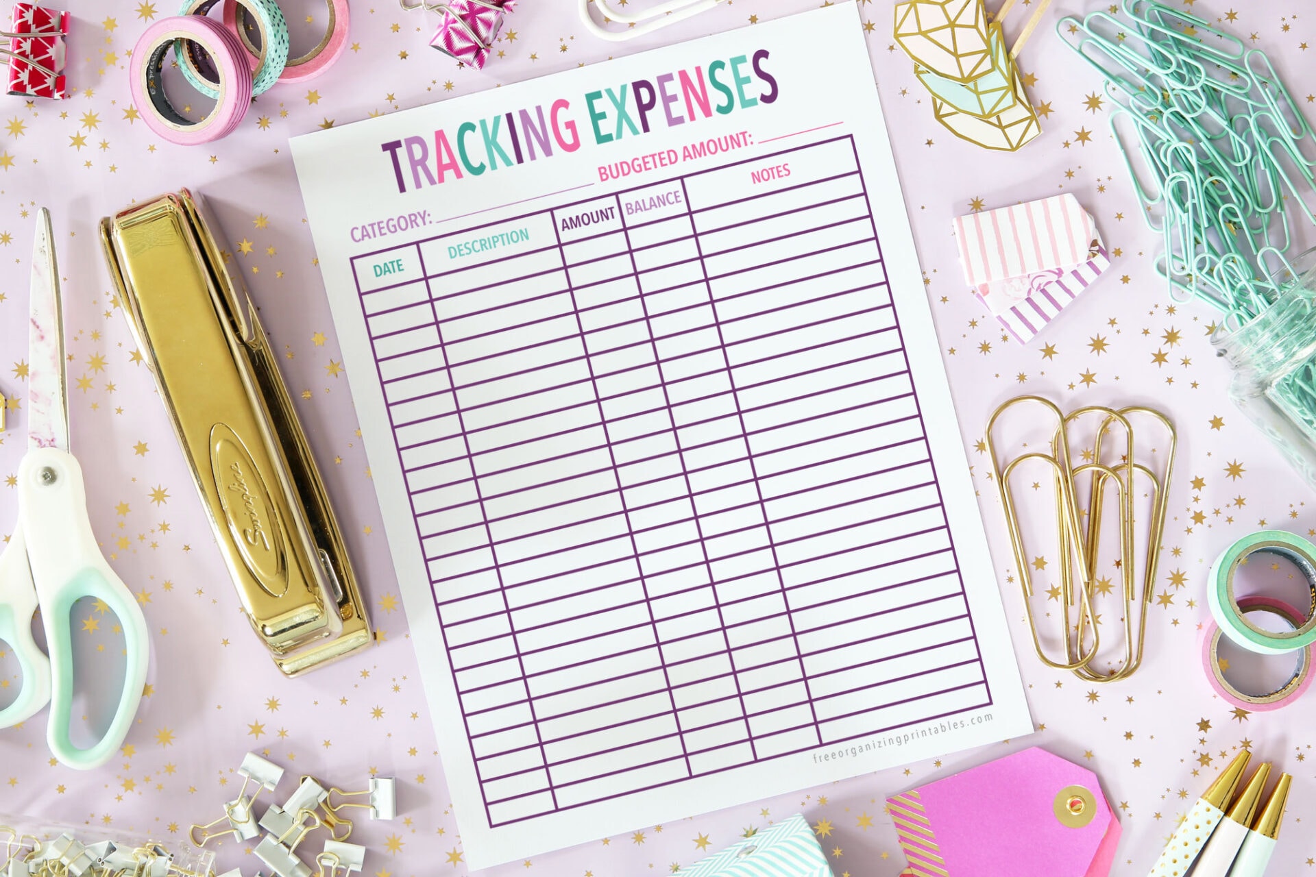 Printable Check Register