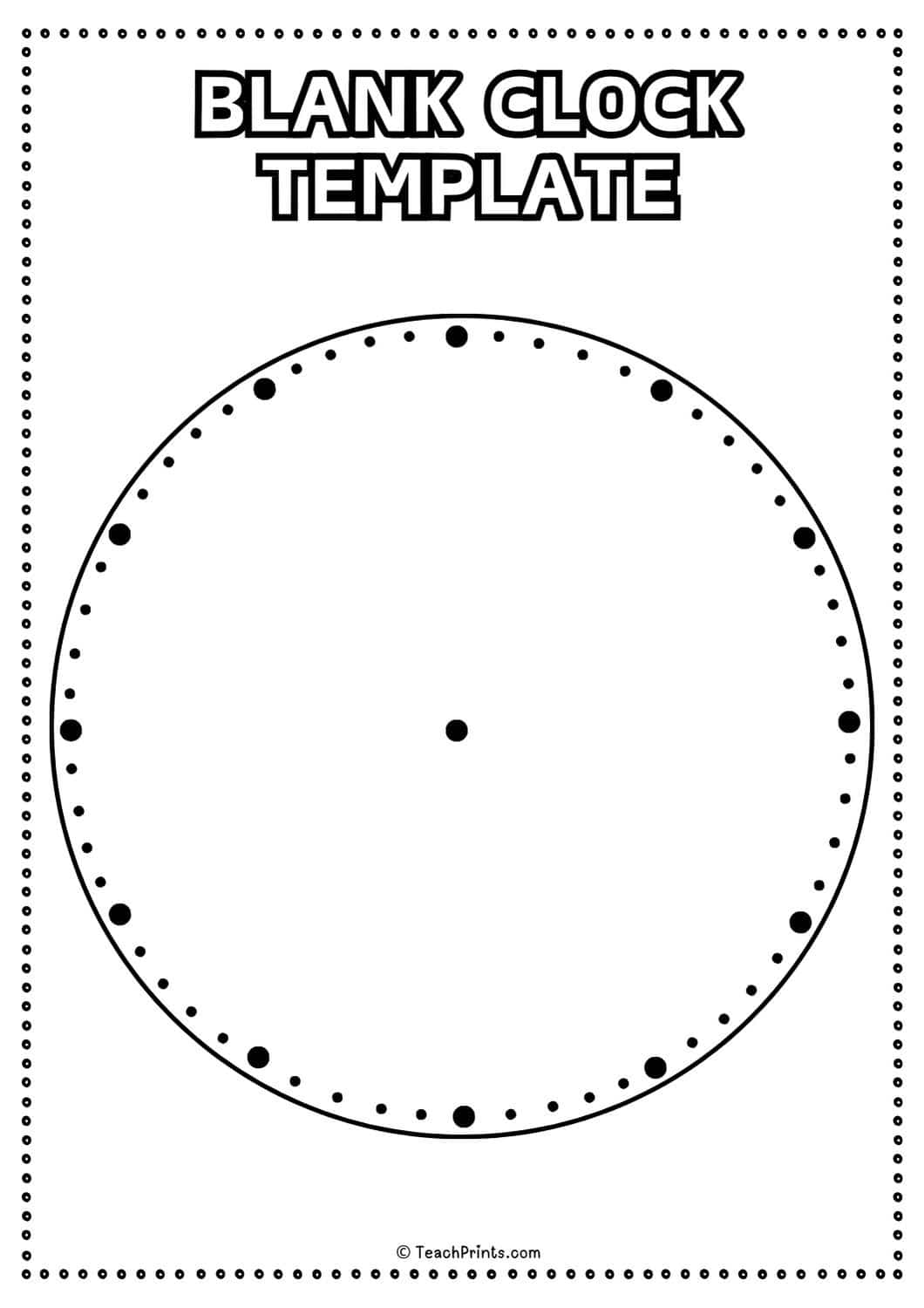 free printable clock hands template