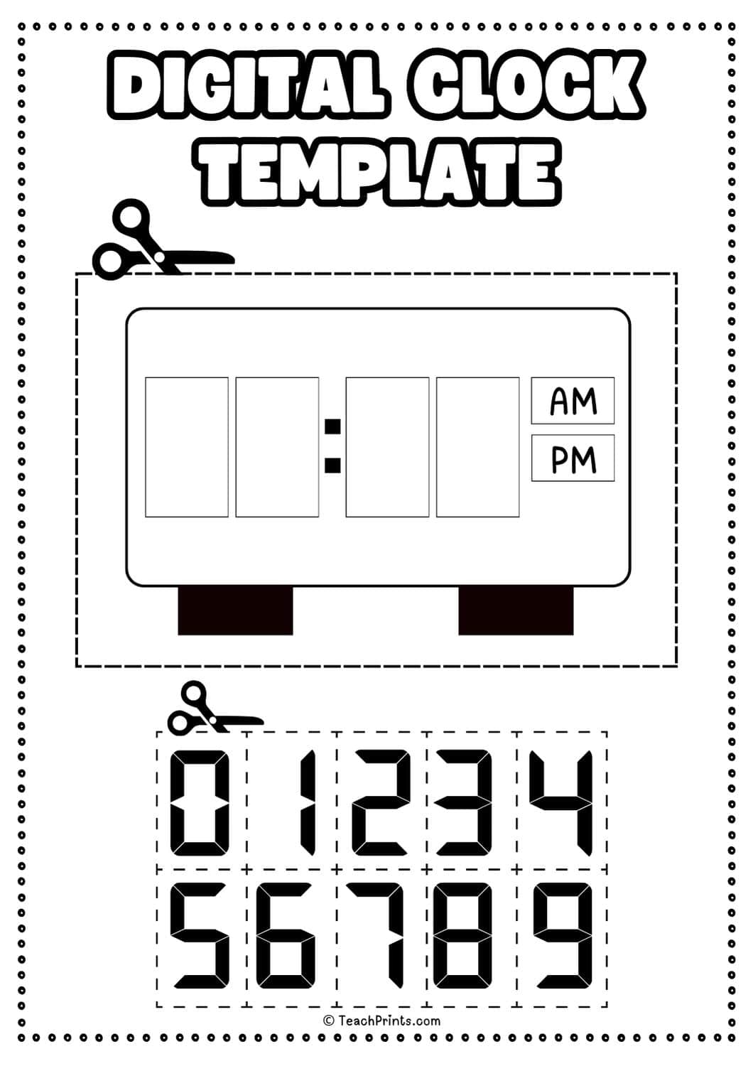 Printable Clock Face