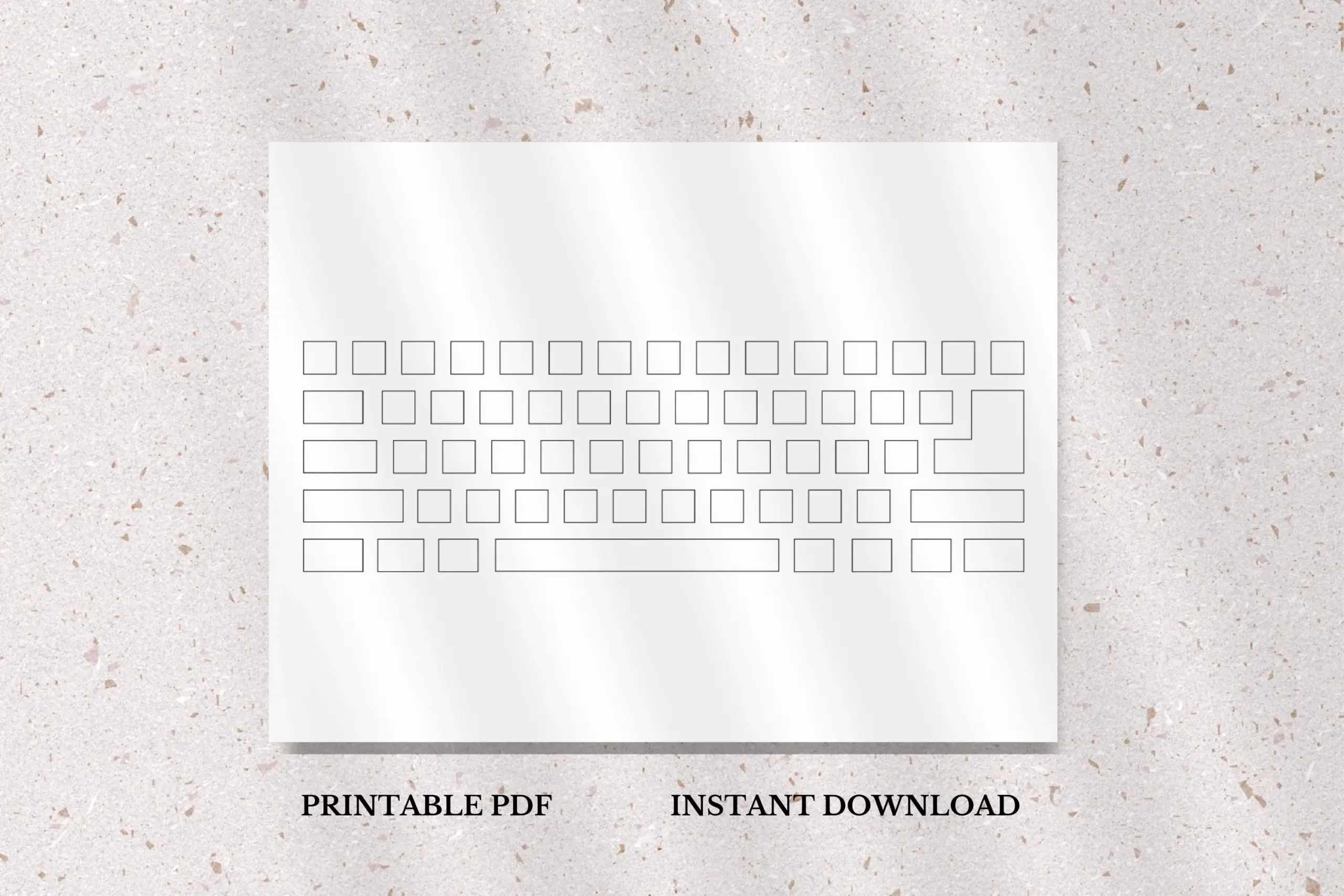 Printable Computer Keyboard Template Printable Computer Keyboard Template