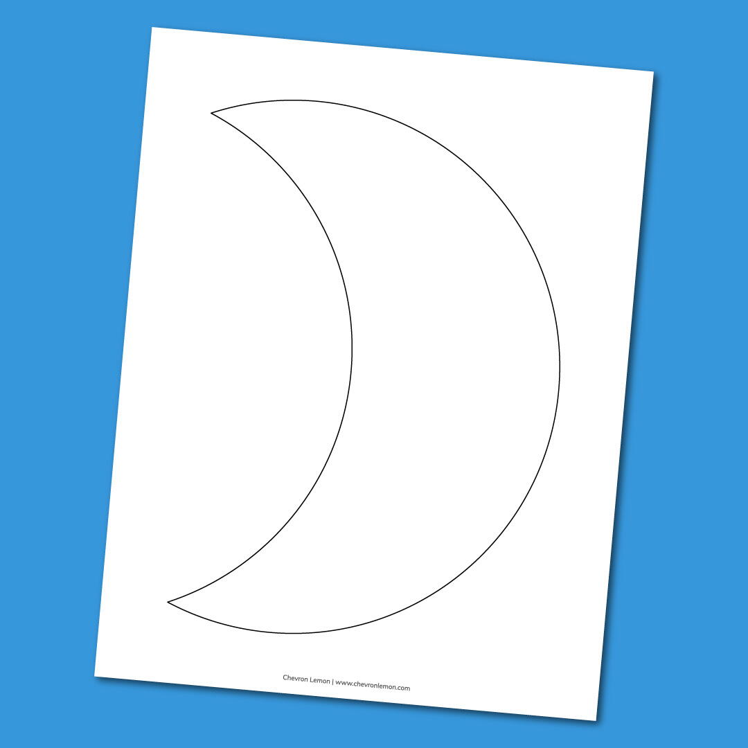 Printable Crescent Moon Templates 122147