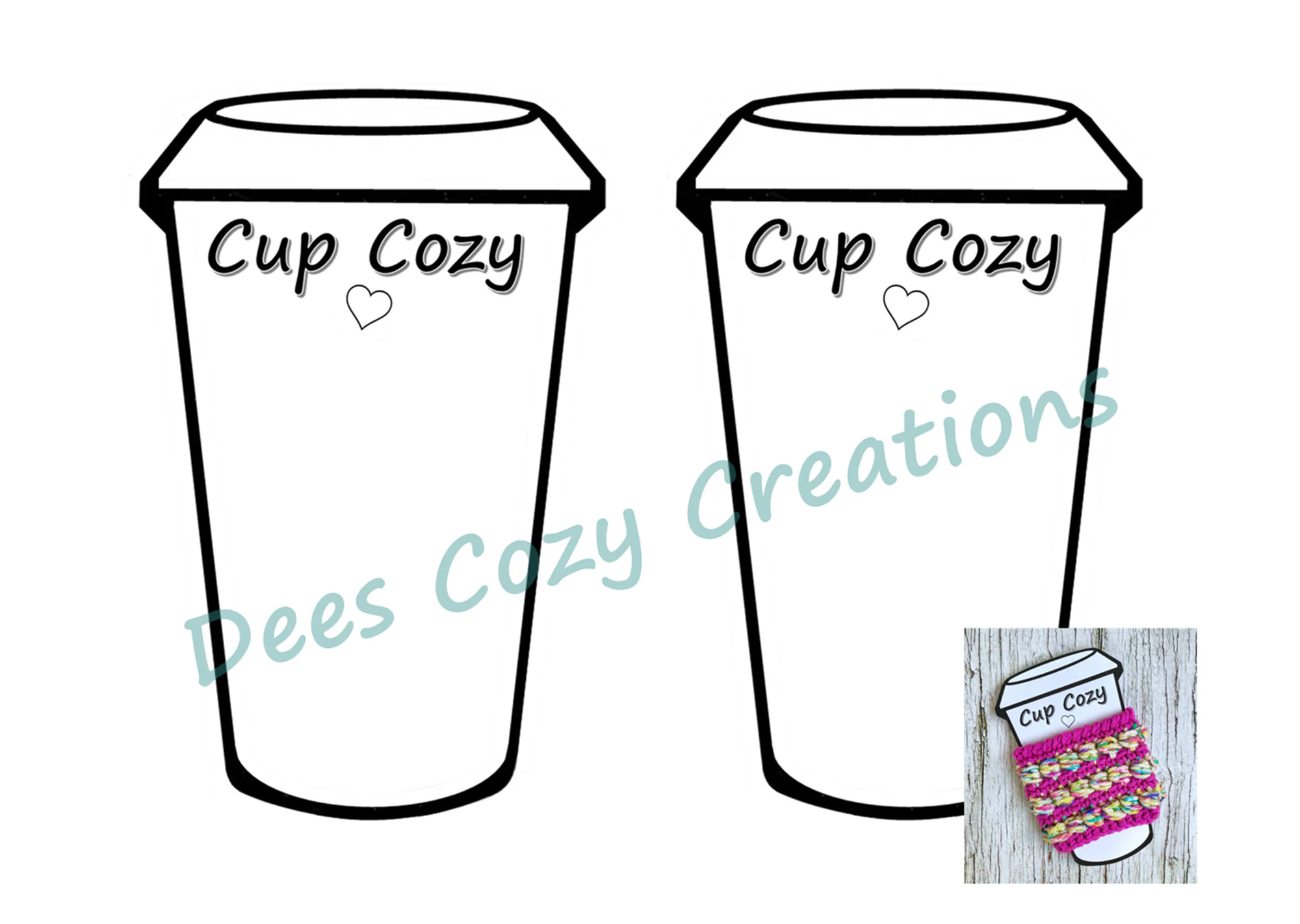 free printable cup cozy template free printable cup cozy template