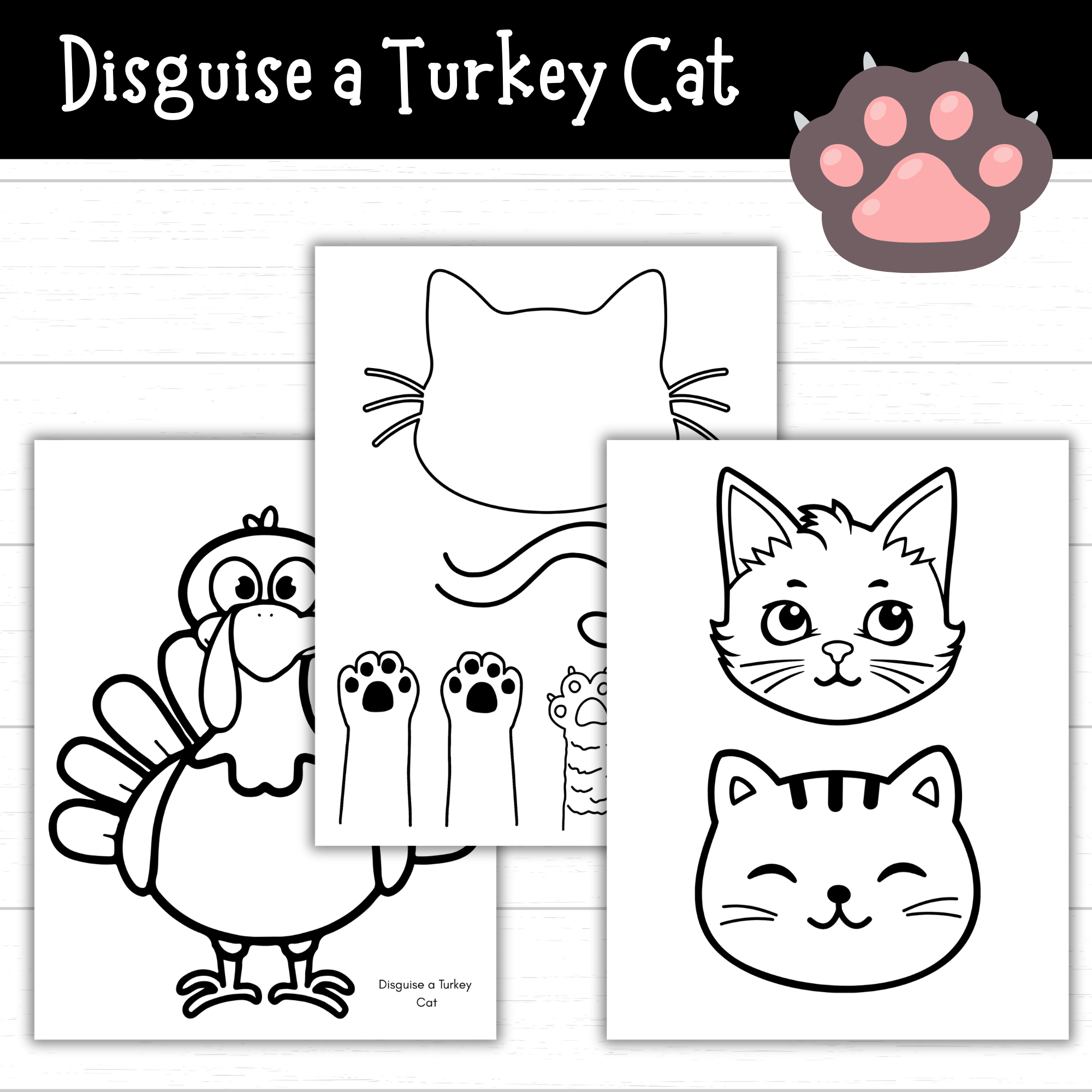 hello kitty turkey disguise template