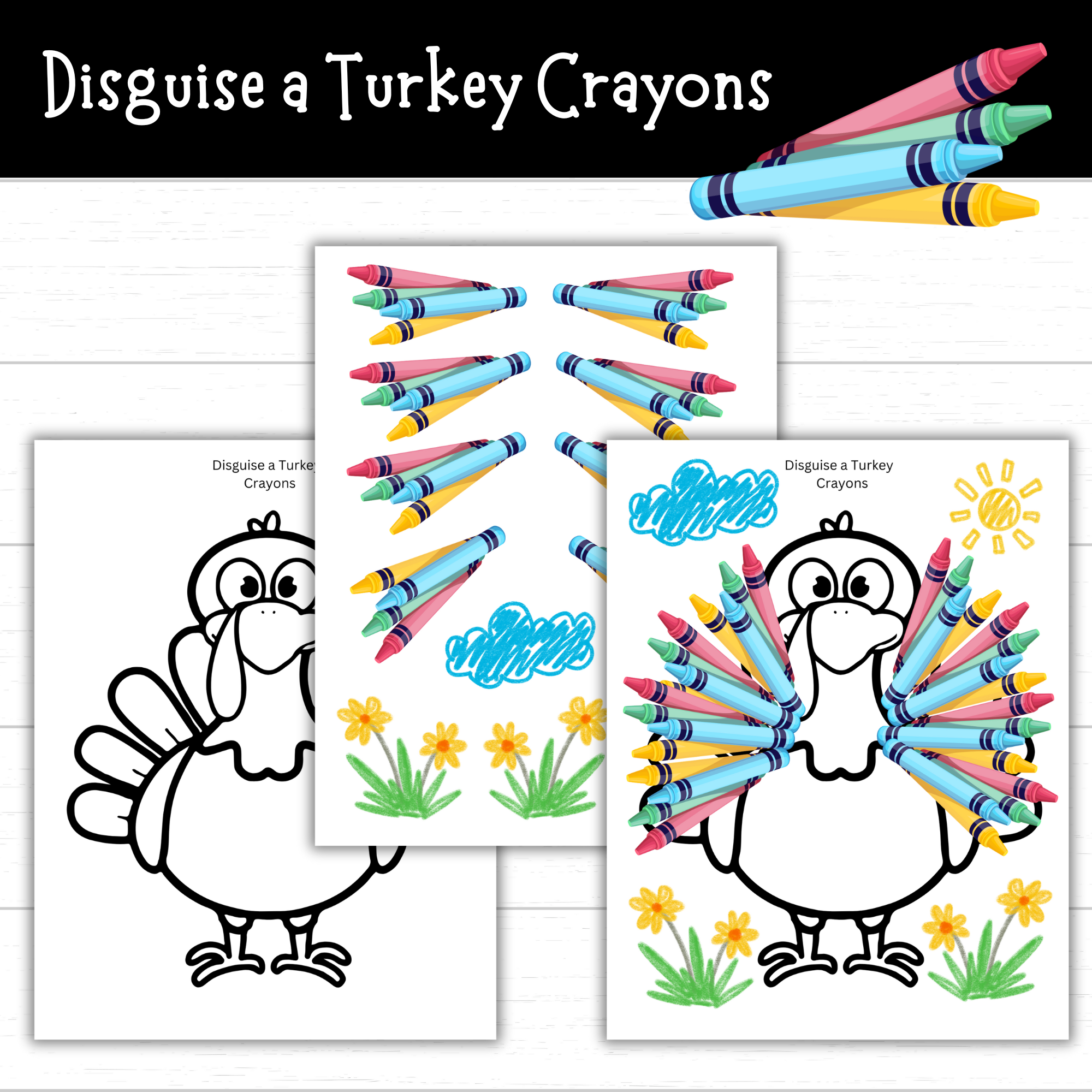 Printable Disguise A Turkey Crayons Printable Disguise A Turkey Crayons