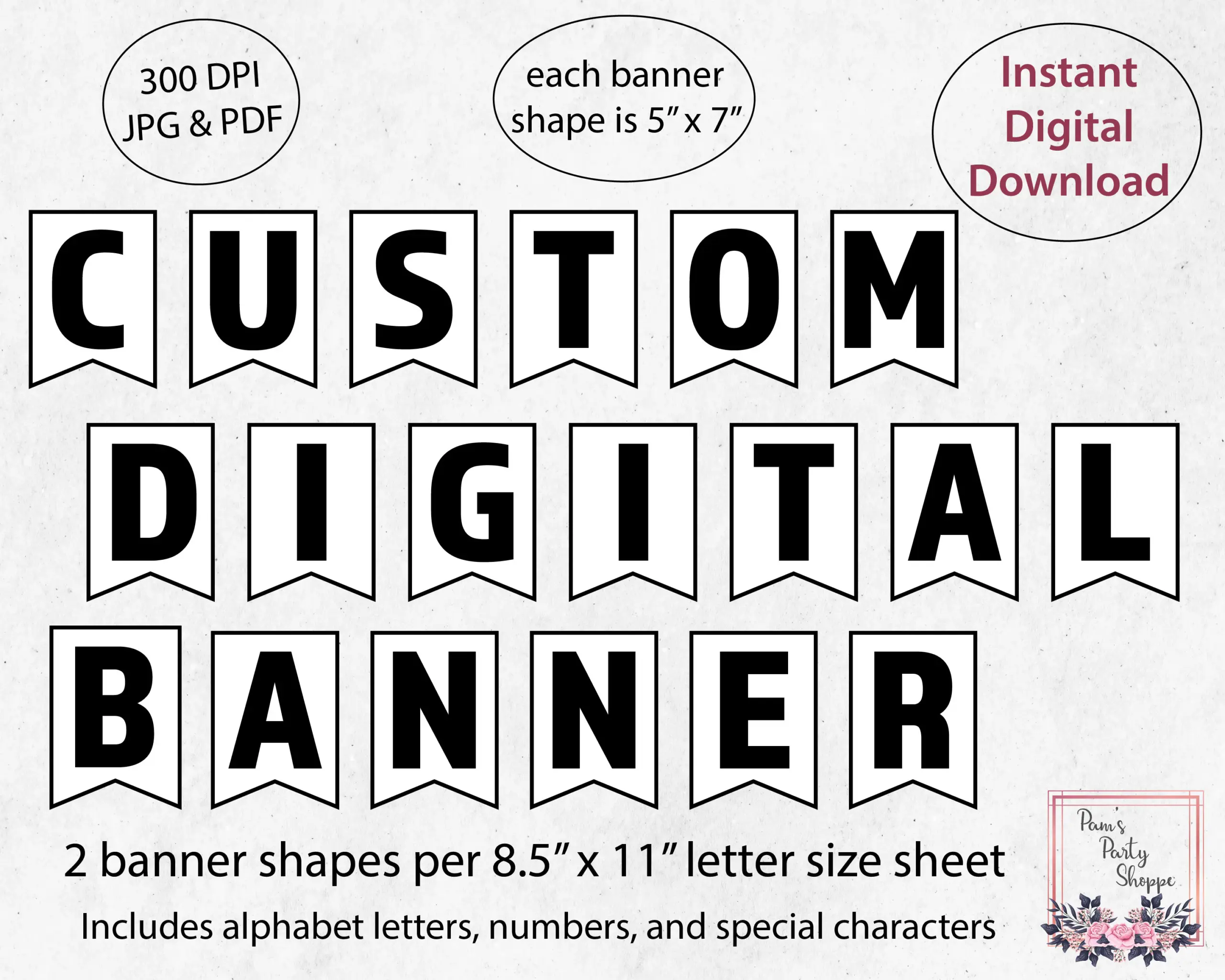 Printable Diy Pdf Banner Alphabet