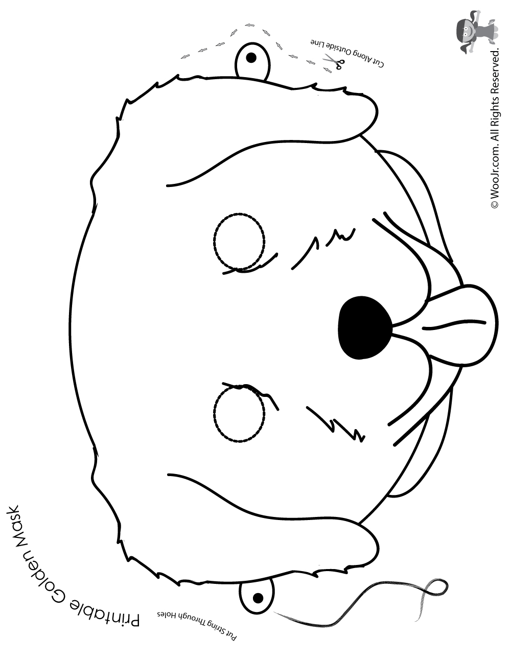 free printable dog face template
