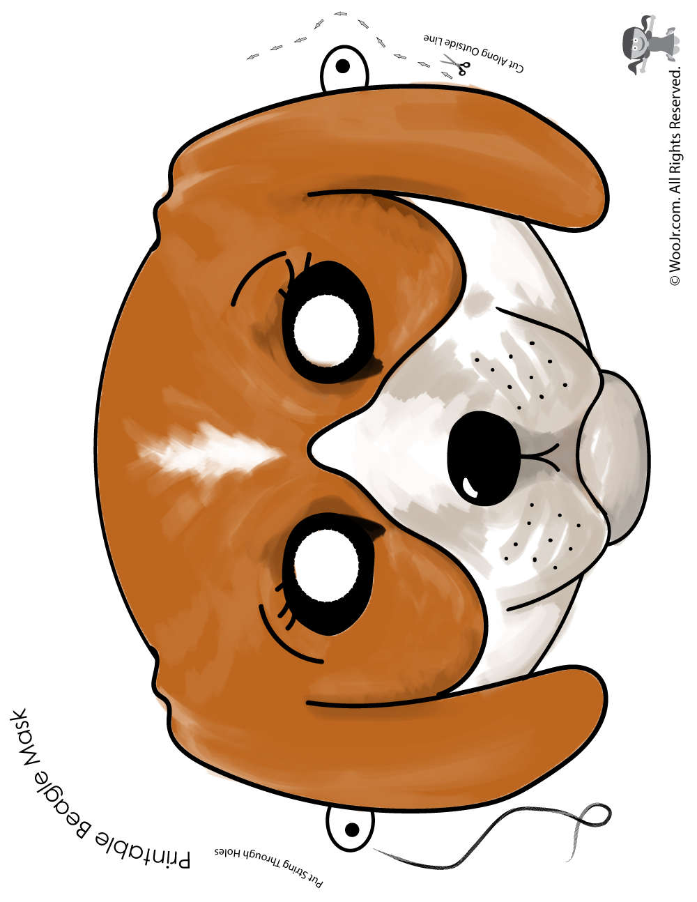 Printable Dog Masks 6 Different Breeds