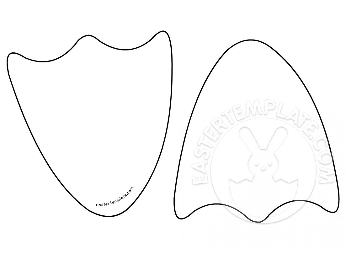 Printable Duck Feet Template
