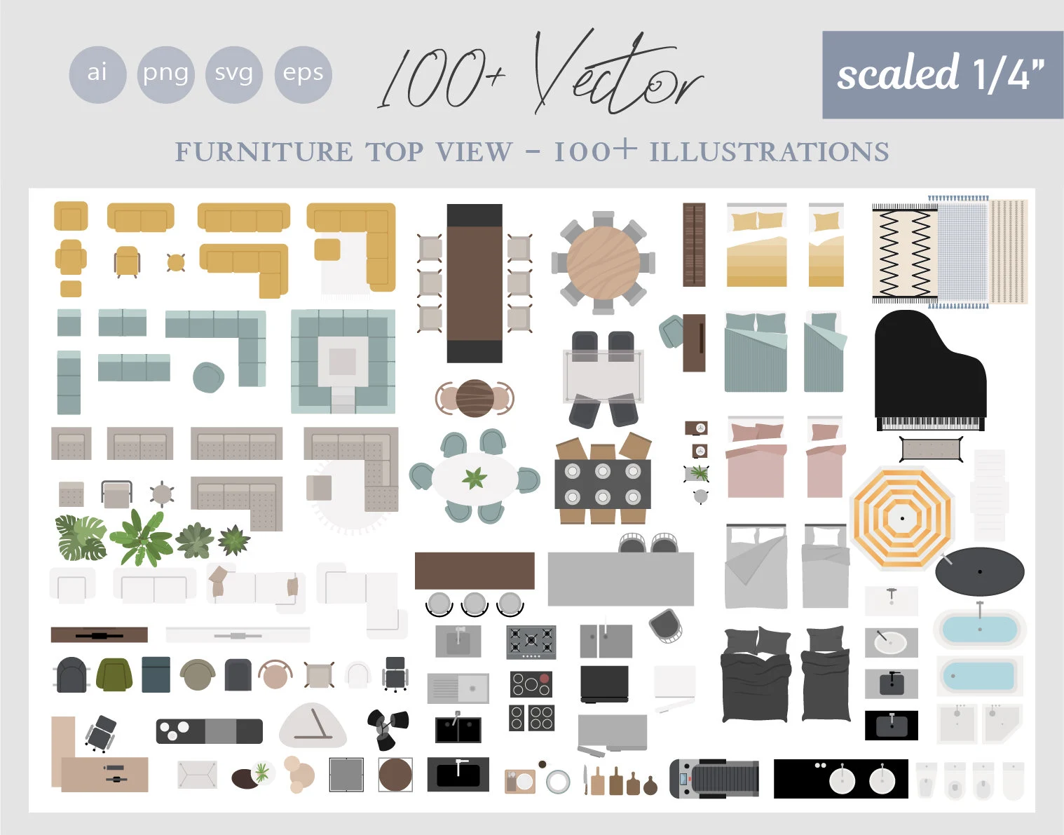 Printable Floor Plan Furniture Templates
