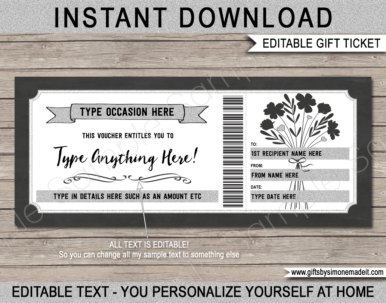 free printable gift cards template