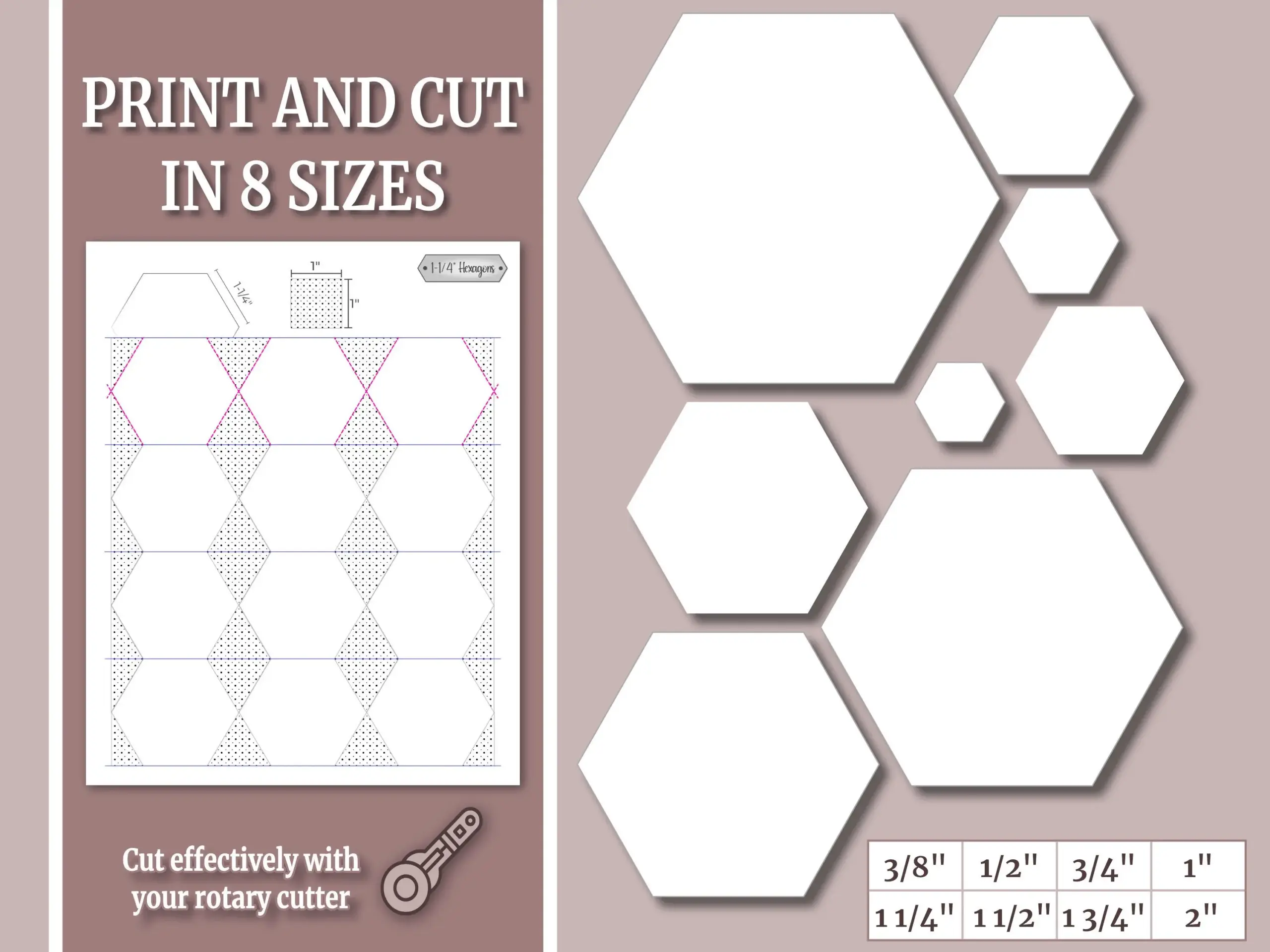 free printable 7 inch hexagon template free printable 7 inch hexagon template
