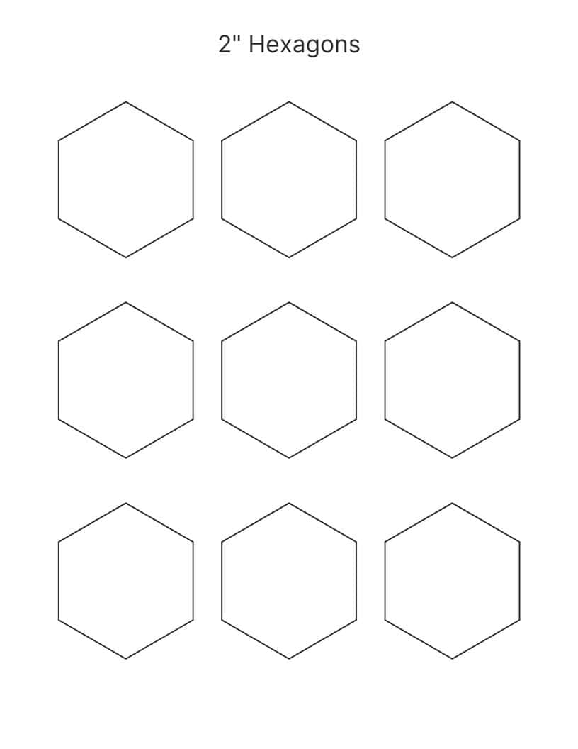 Printable Hexagon Shape Printable Hexagon Shape