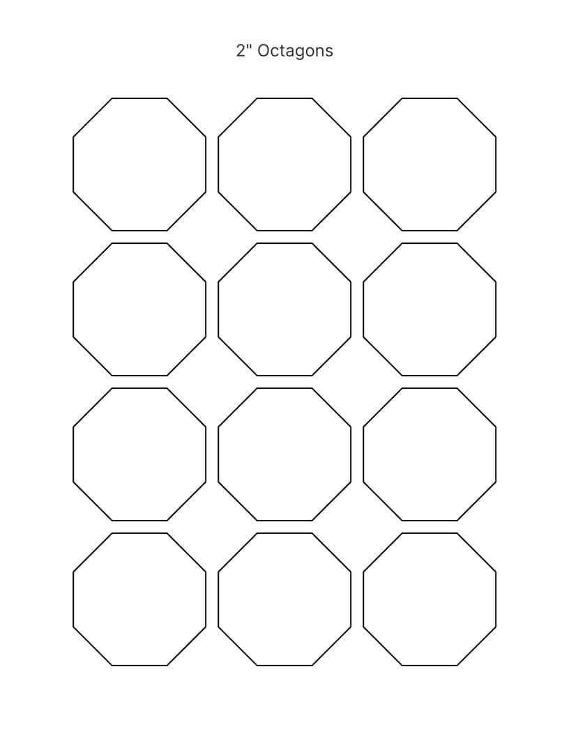 Printable Octagon Shape Printable Octagon Shape