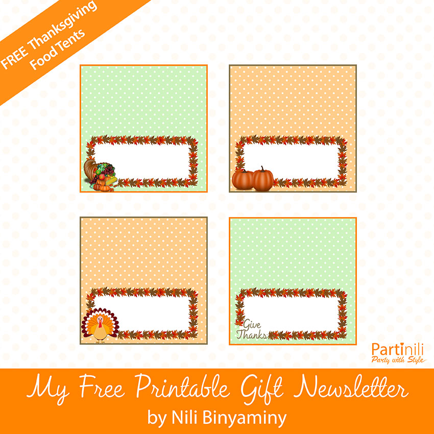 free printable food tent cards template