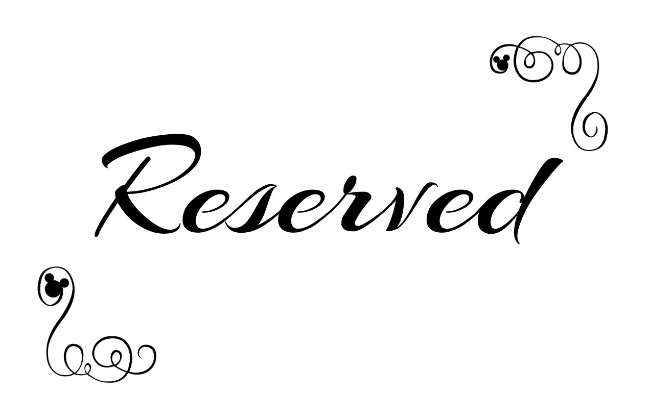 Printable Reserved Seating Signs Printable Reserved Seating Signs