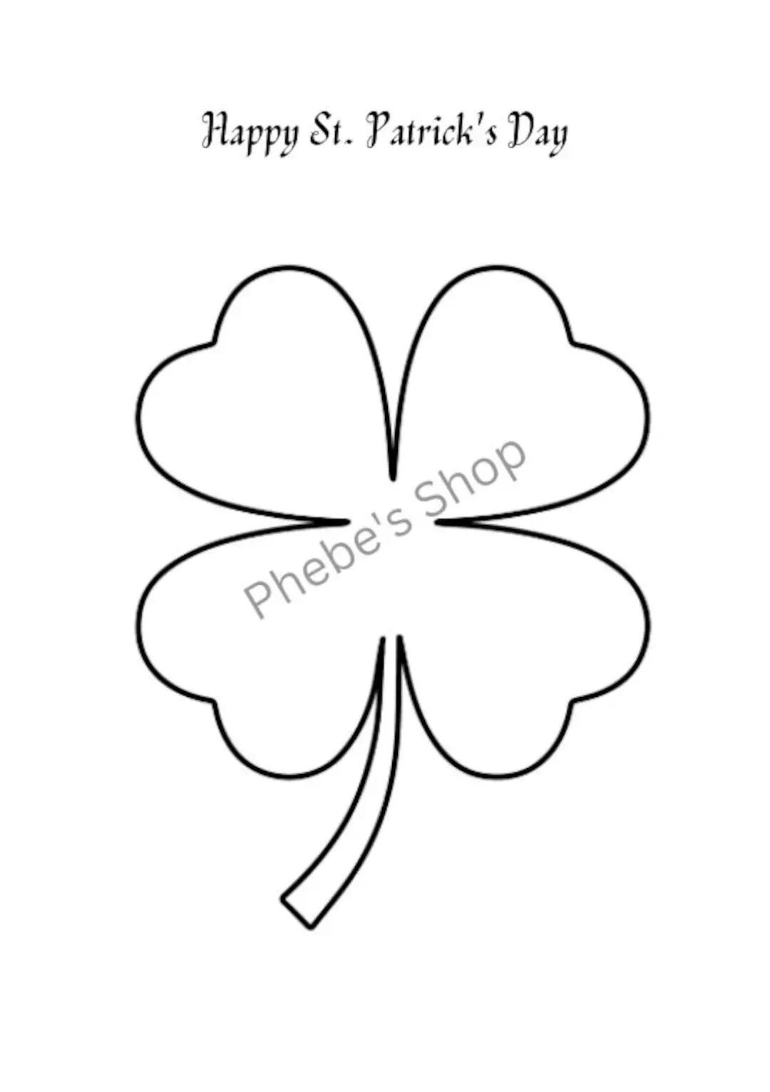 shamrock template shamrock template
