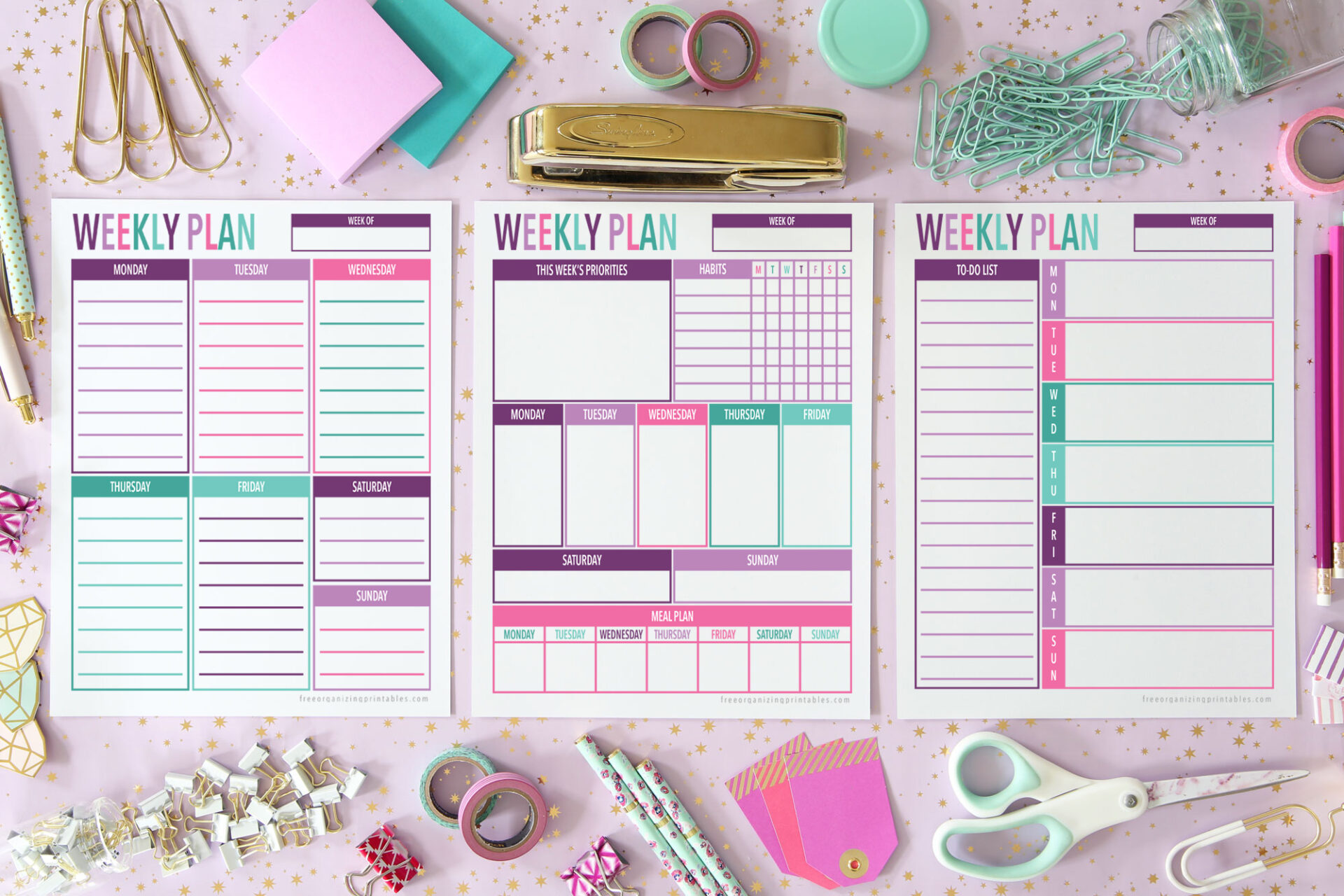 Printable Weekly Planner Template Printable Weekly Planner Template