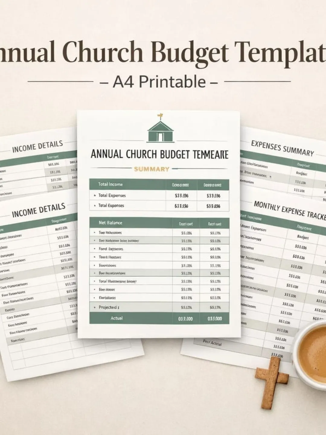 free printable church budget template