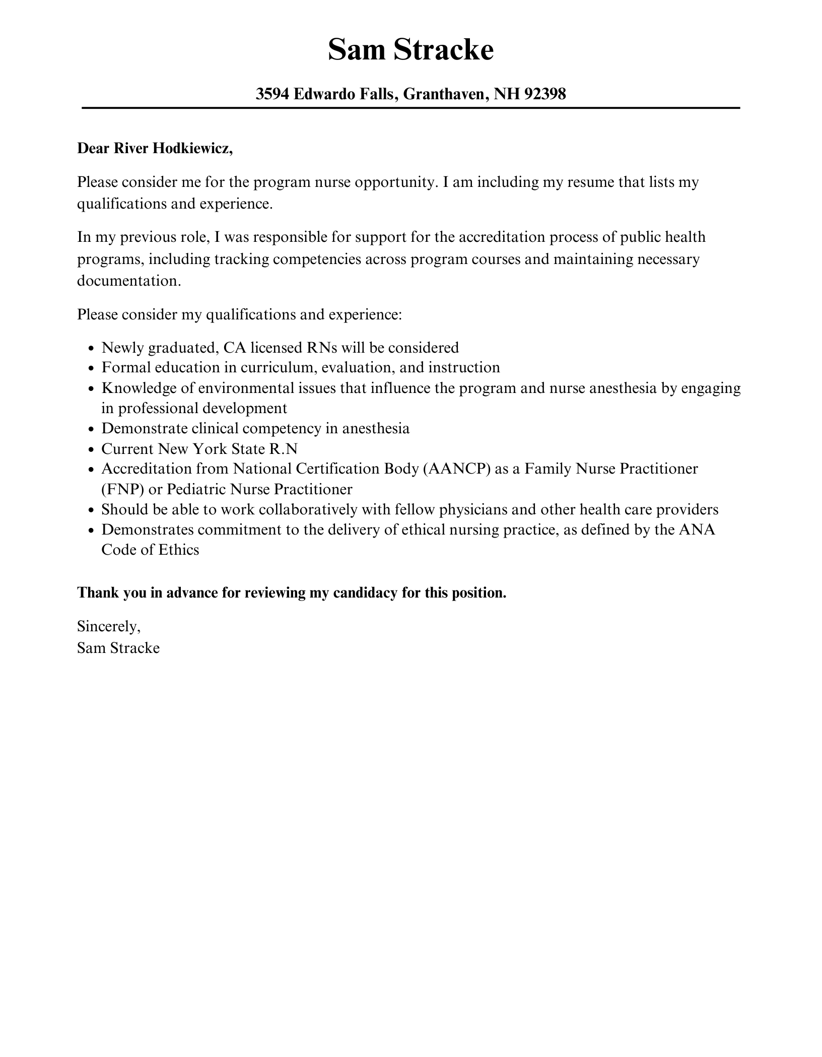 competency letter sample template