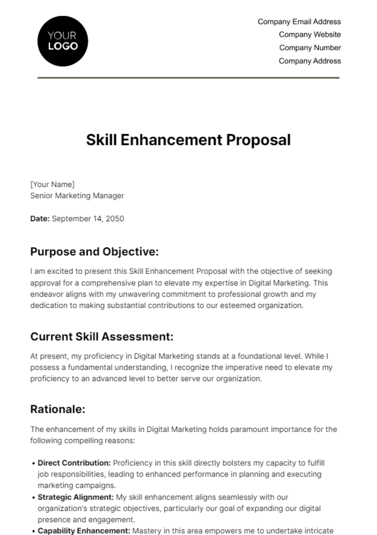 proposal to hire additional staff sample template proposal to hire additional staff sample template