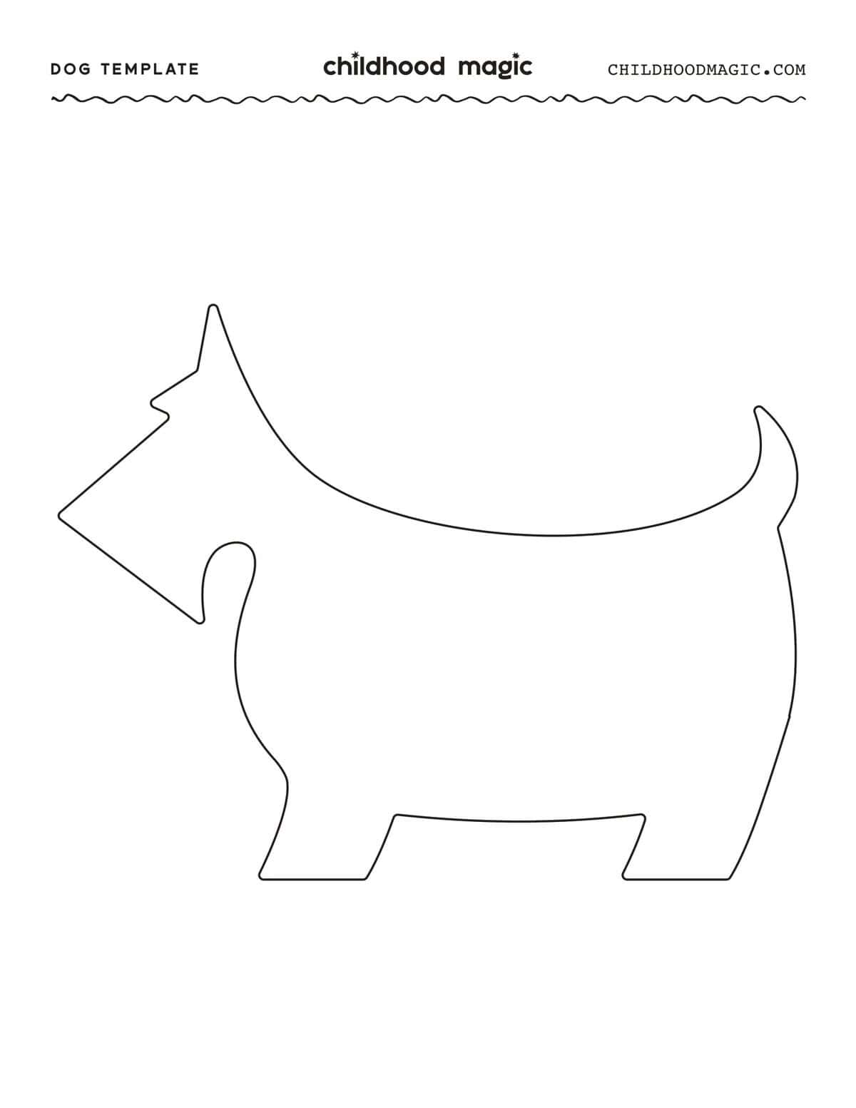 Puppy Coloring Pages Free Printable Template