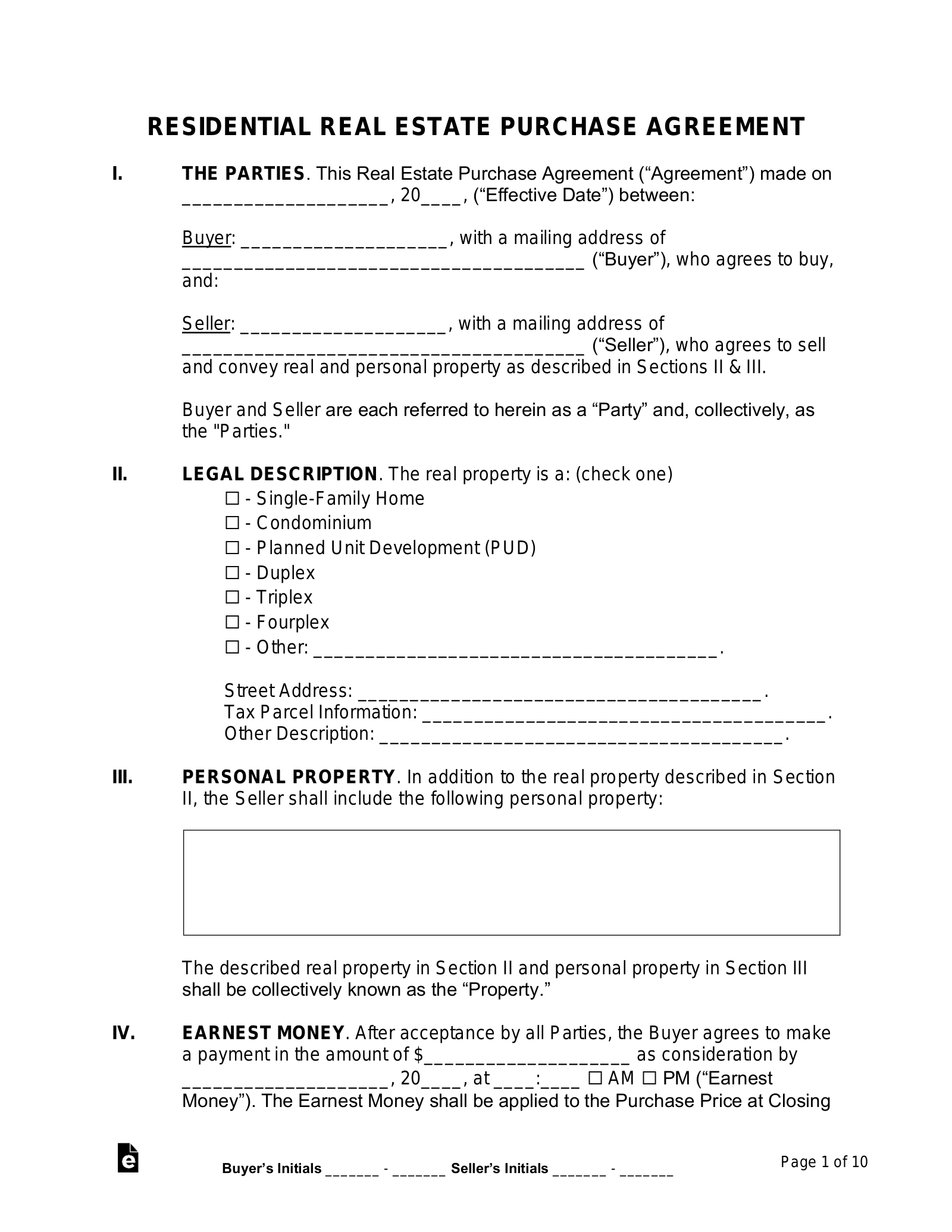 Purchase Agreements