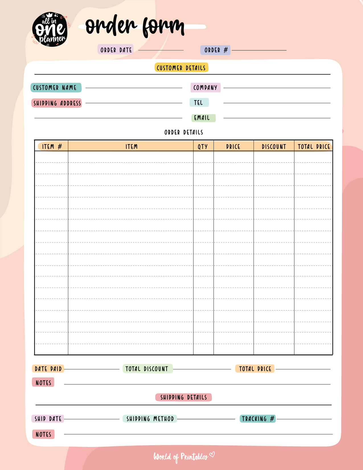 Purchase Order Template