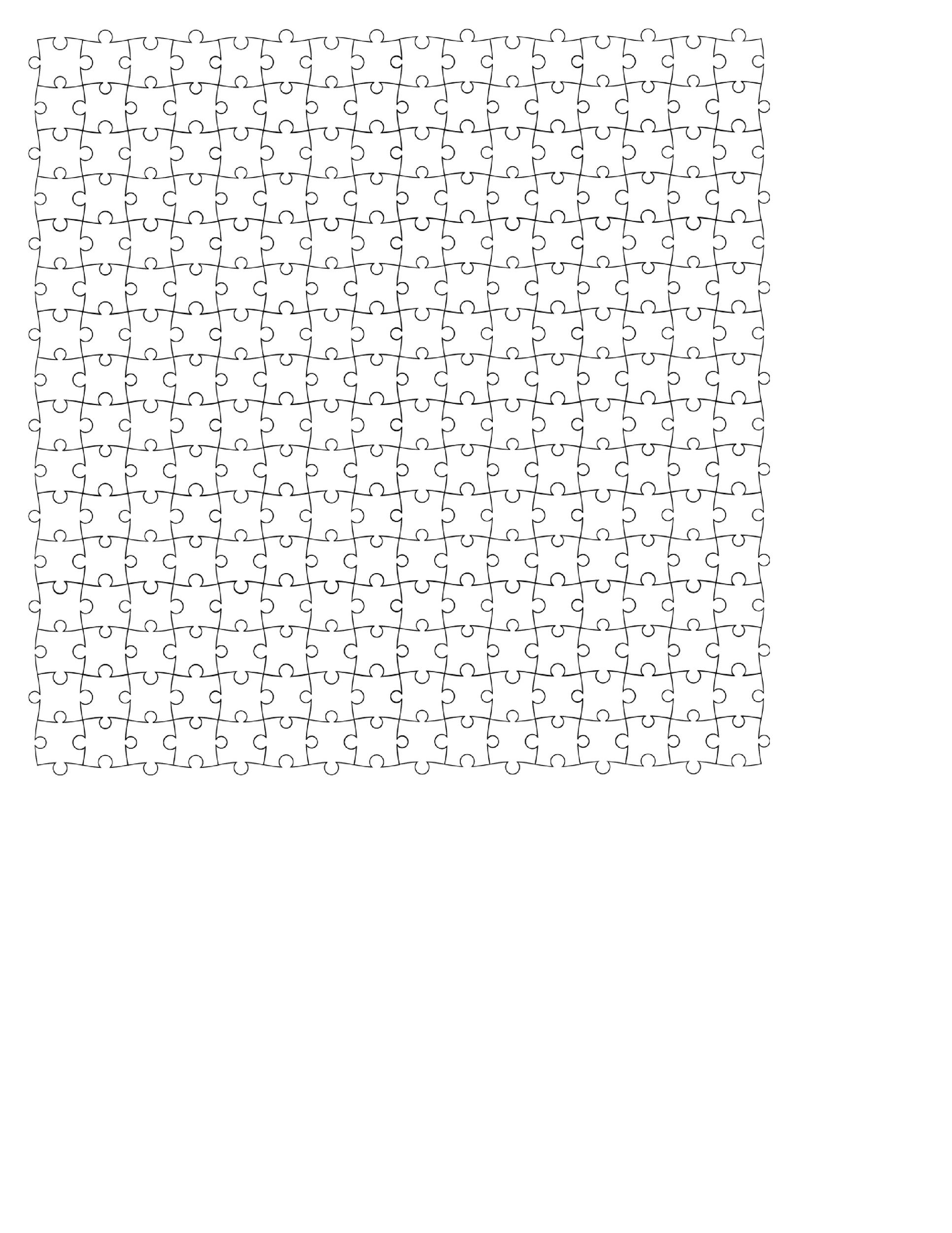 free printable blank puzzle template