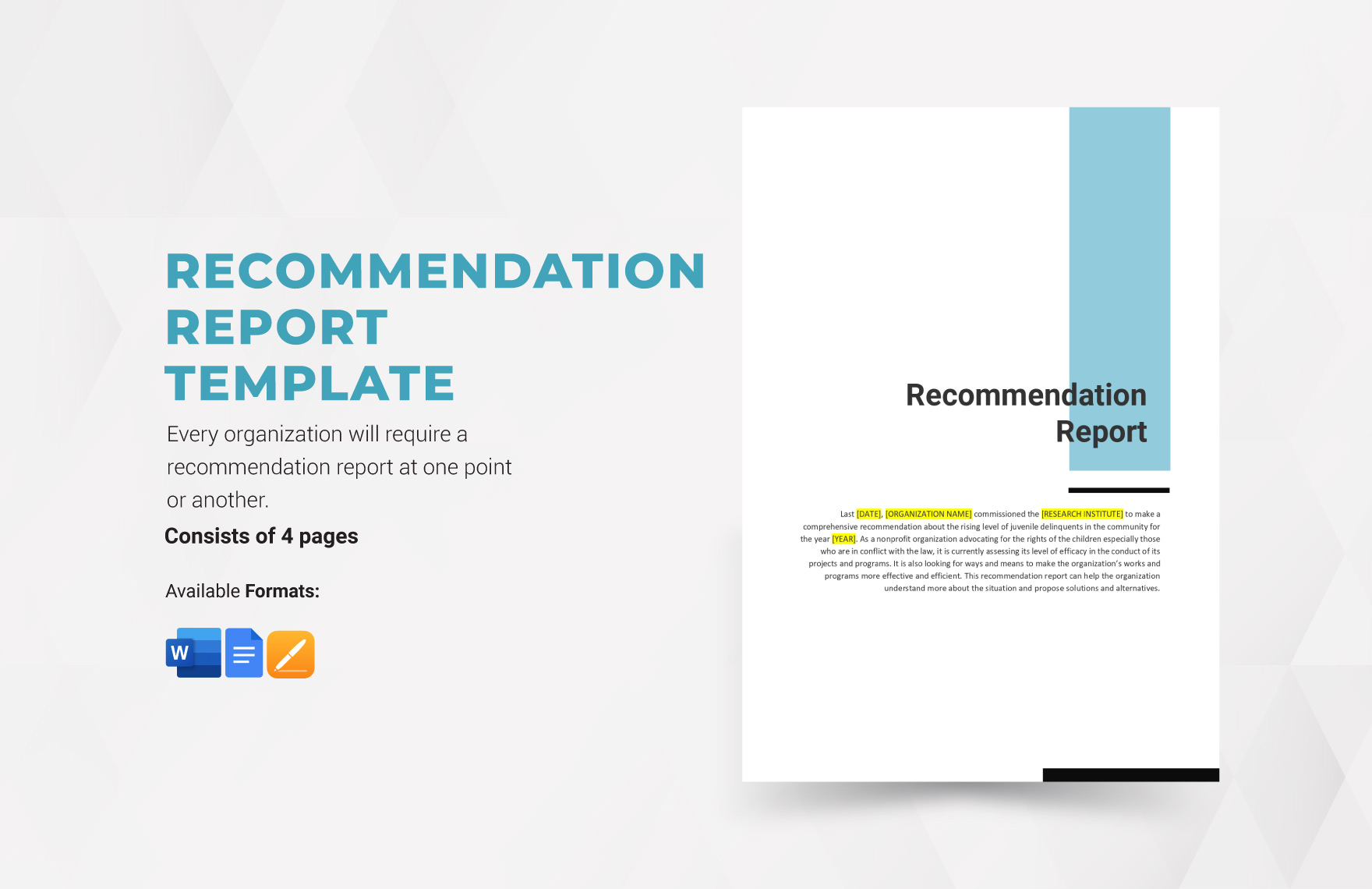 Recommendation Report Recommendation Report
