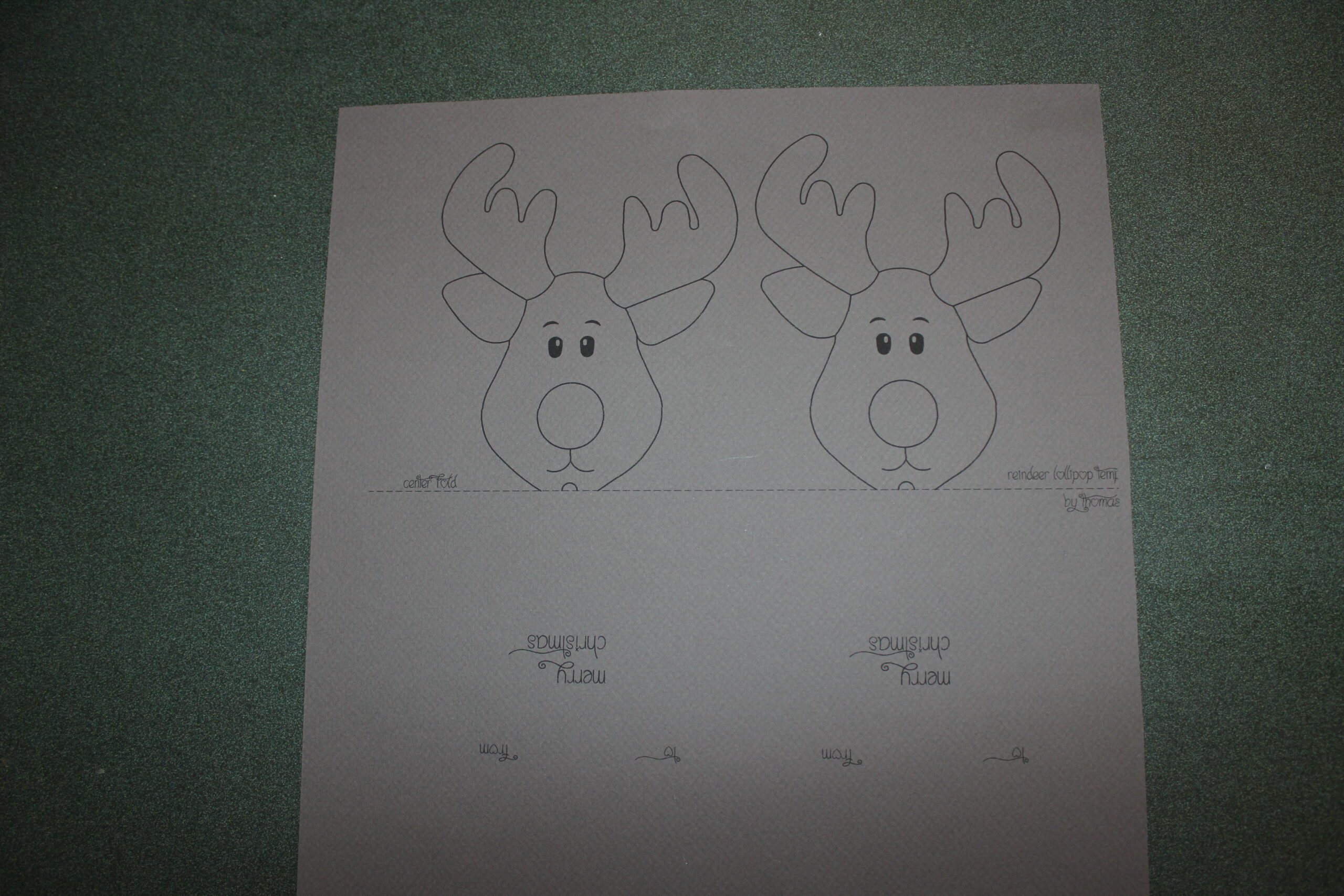 Reindeer Lollipop Card Tutorial