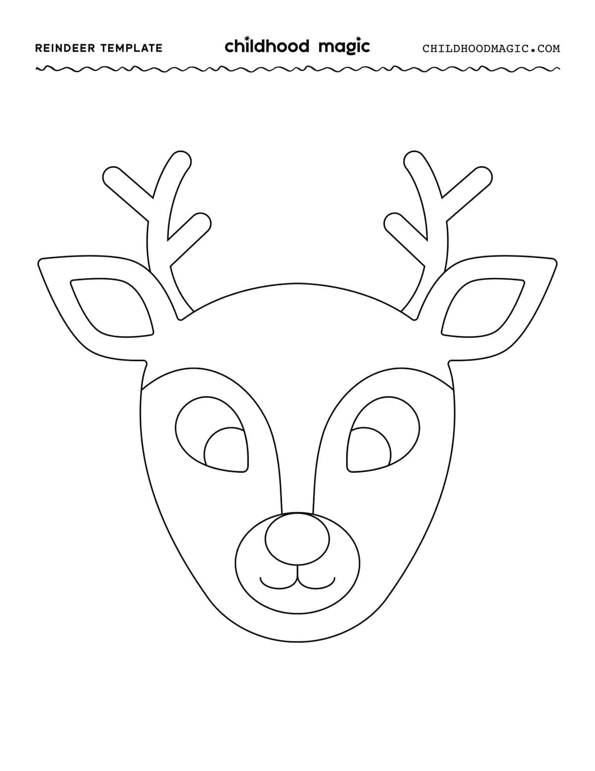 free printable deer head template free printable deer head template