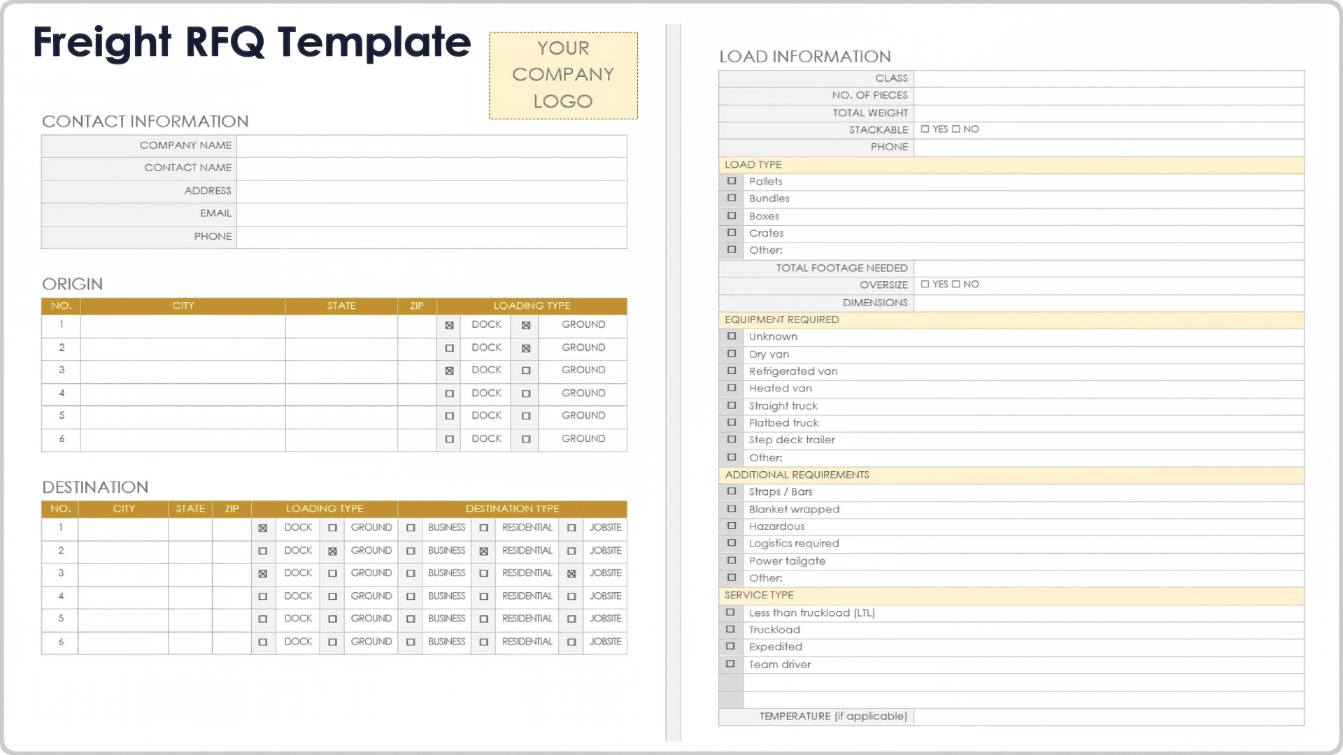 Request For Quote Rfq Templates Request For Quote Rfq Templates