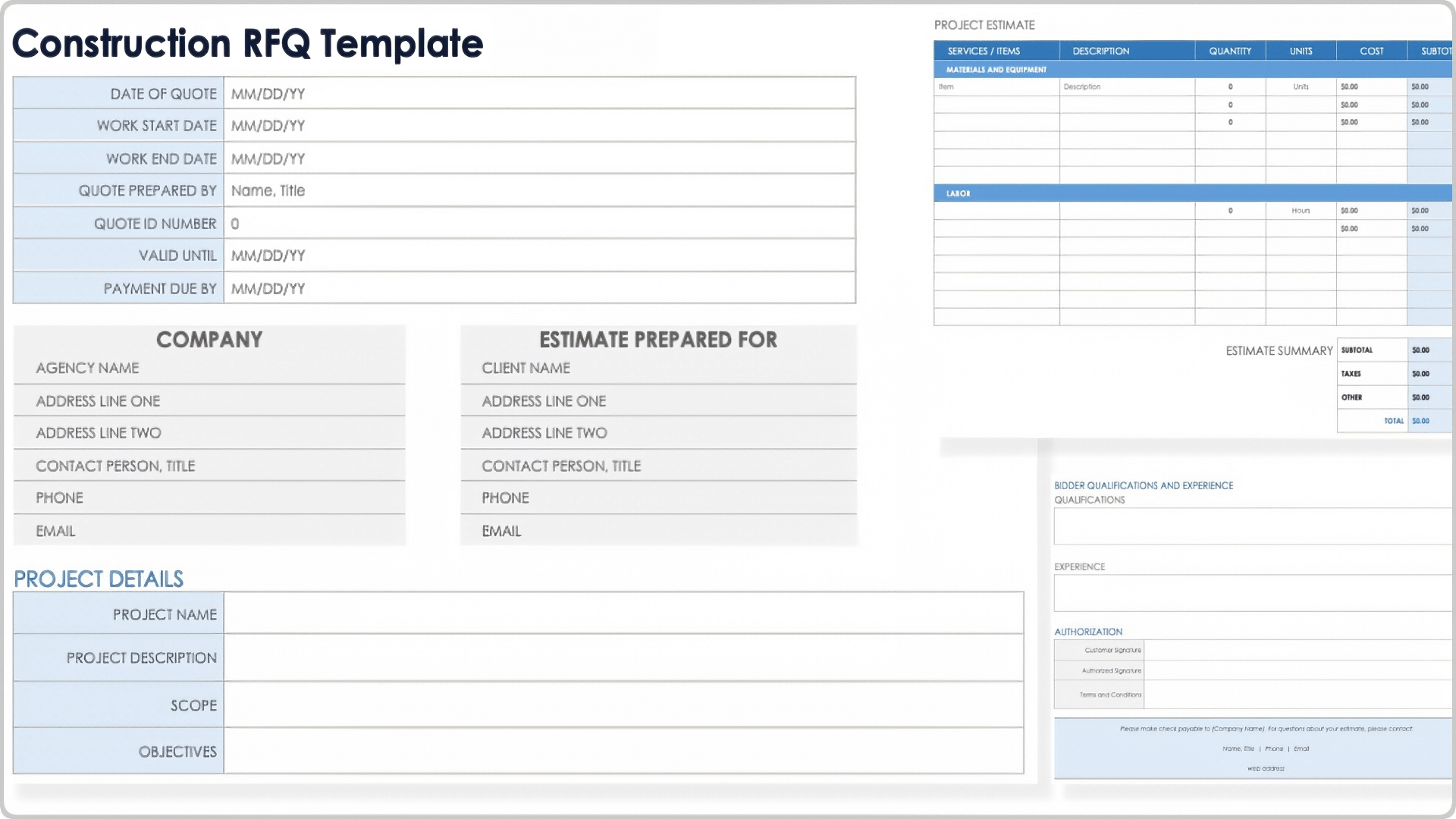 Request For Quote Rfq Templates Request For Quote Rfq Templates