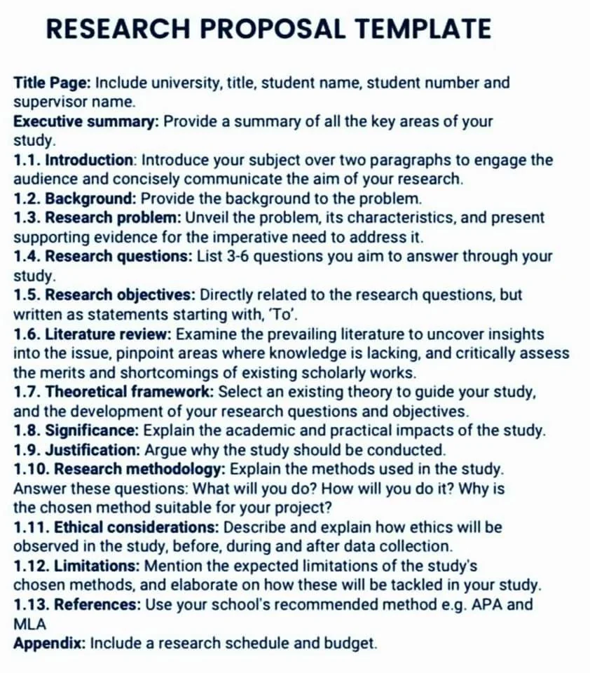 Research Proposal Template Research Proposal Template