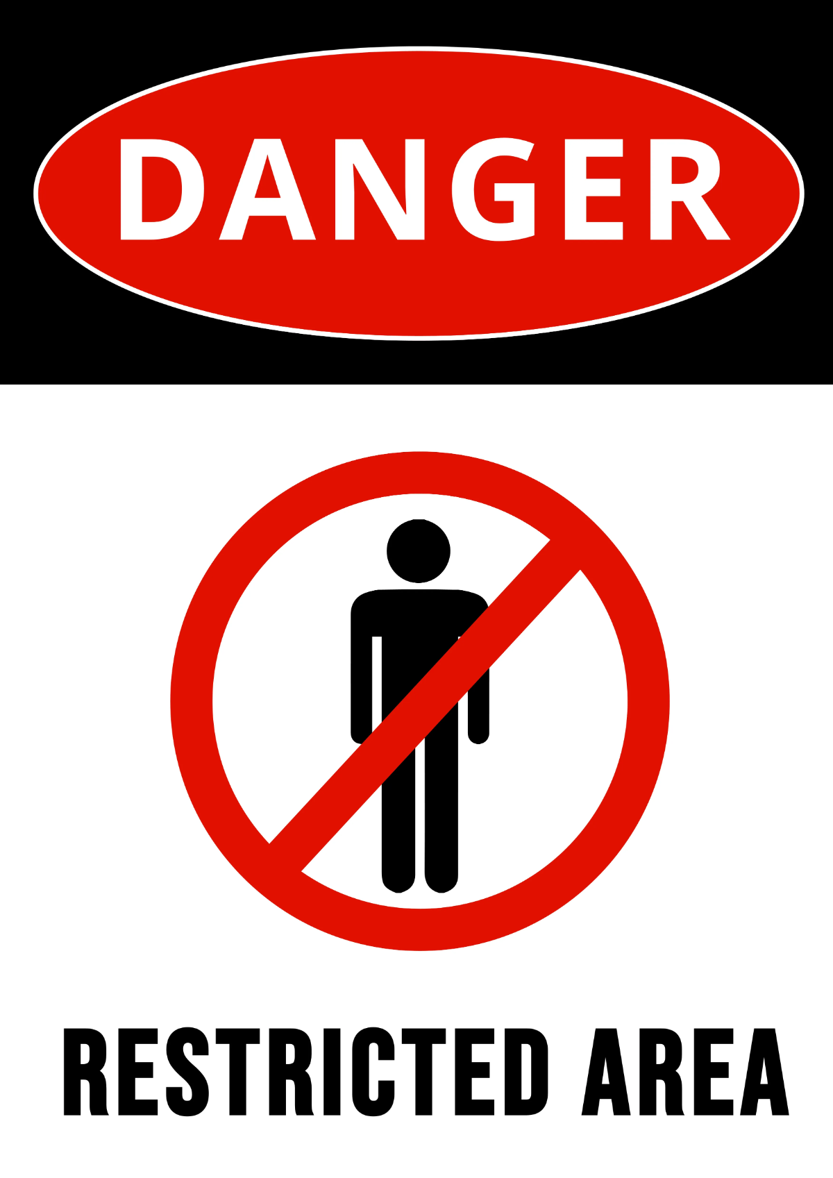 free printable danger signs template free printable danger signs template