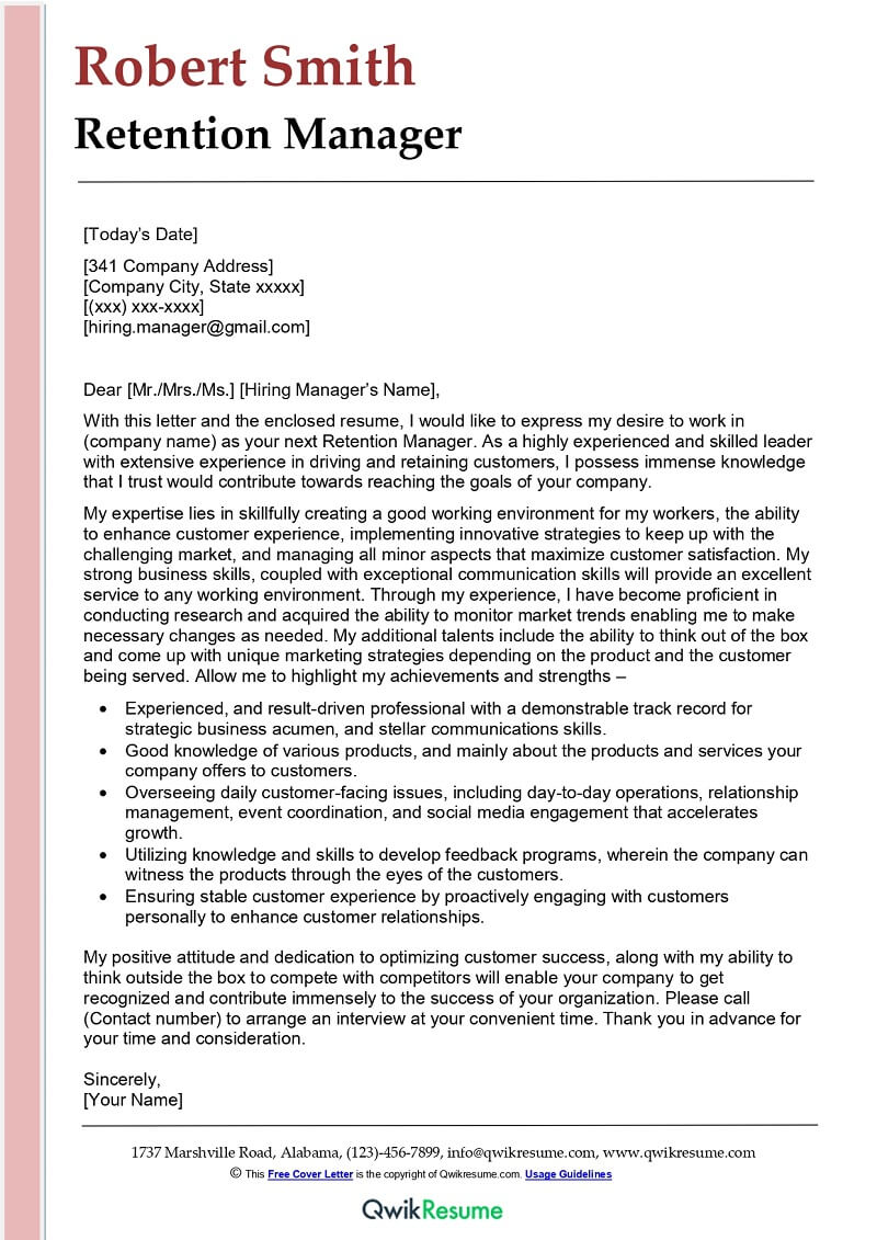 retention letter sample template retention letter sample template