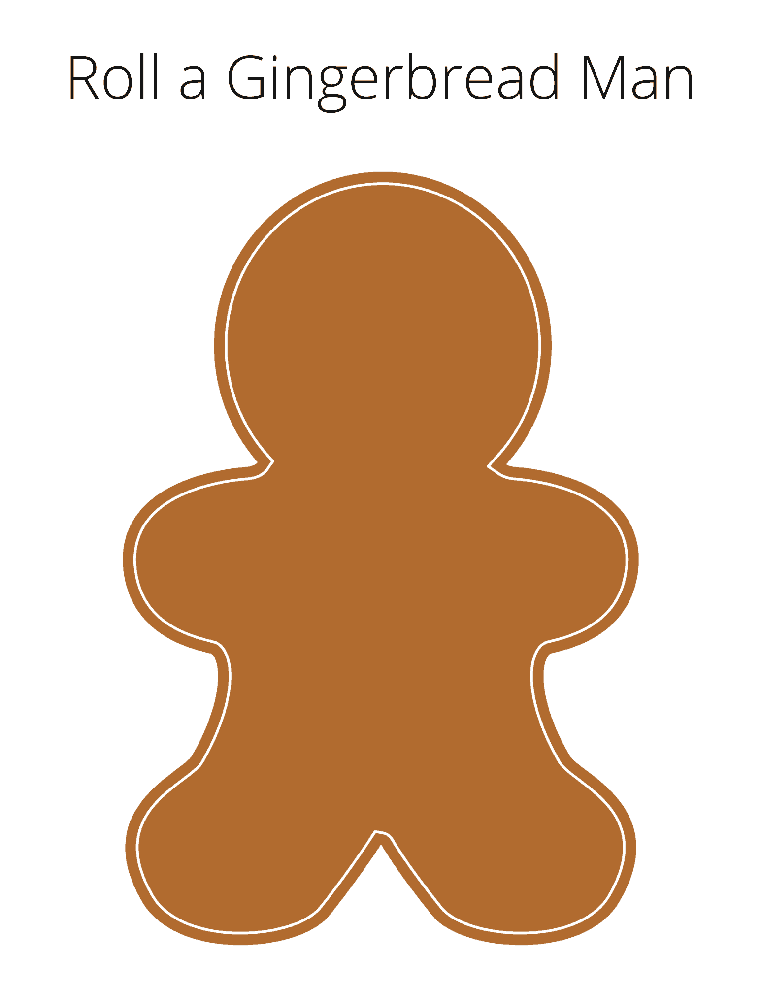 Roll A Gingerbread Man Christmas Board Game Roll A Gingerbread Man Christmas Board Game