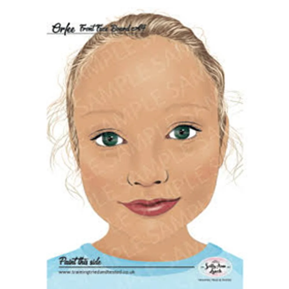Sally Ann Lynch Face Painting Practice Board Orfee Child A4