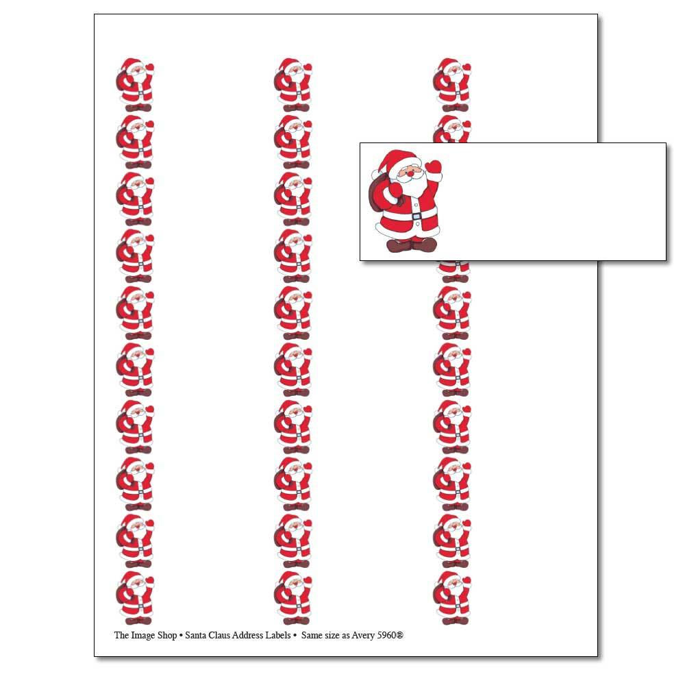 Santa Claus Address Label Santa Claus Address Label