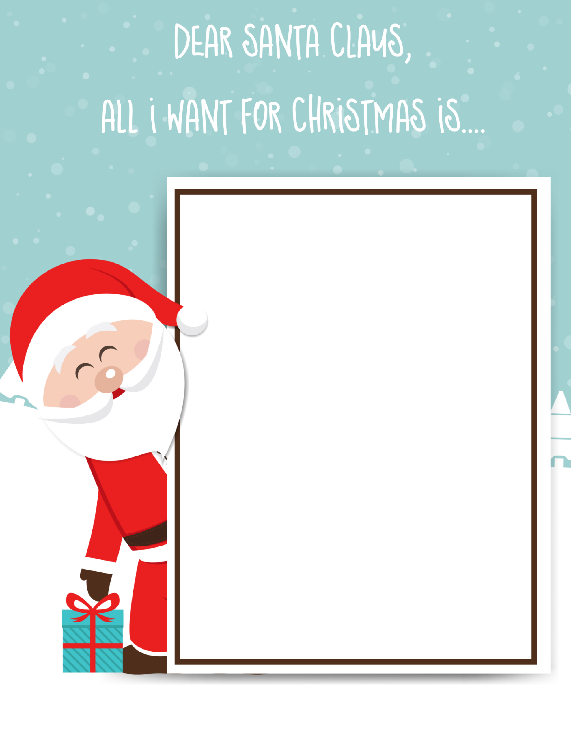 free printable christmas letter templates