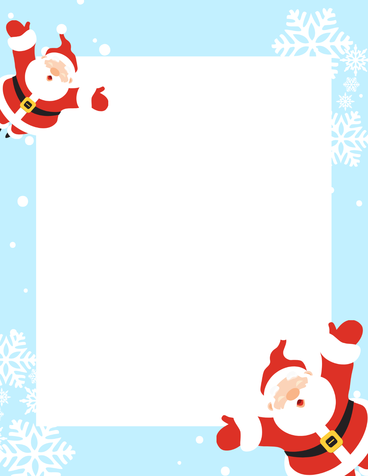 Santa Letter Border