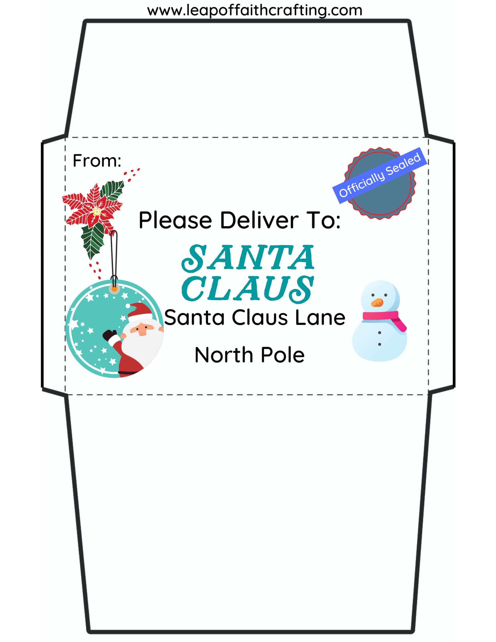 Santa Letter Printable Santa Letter Printable