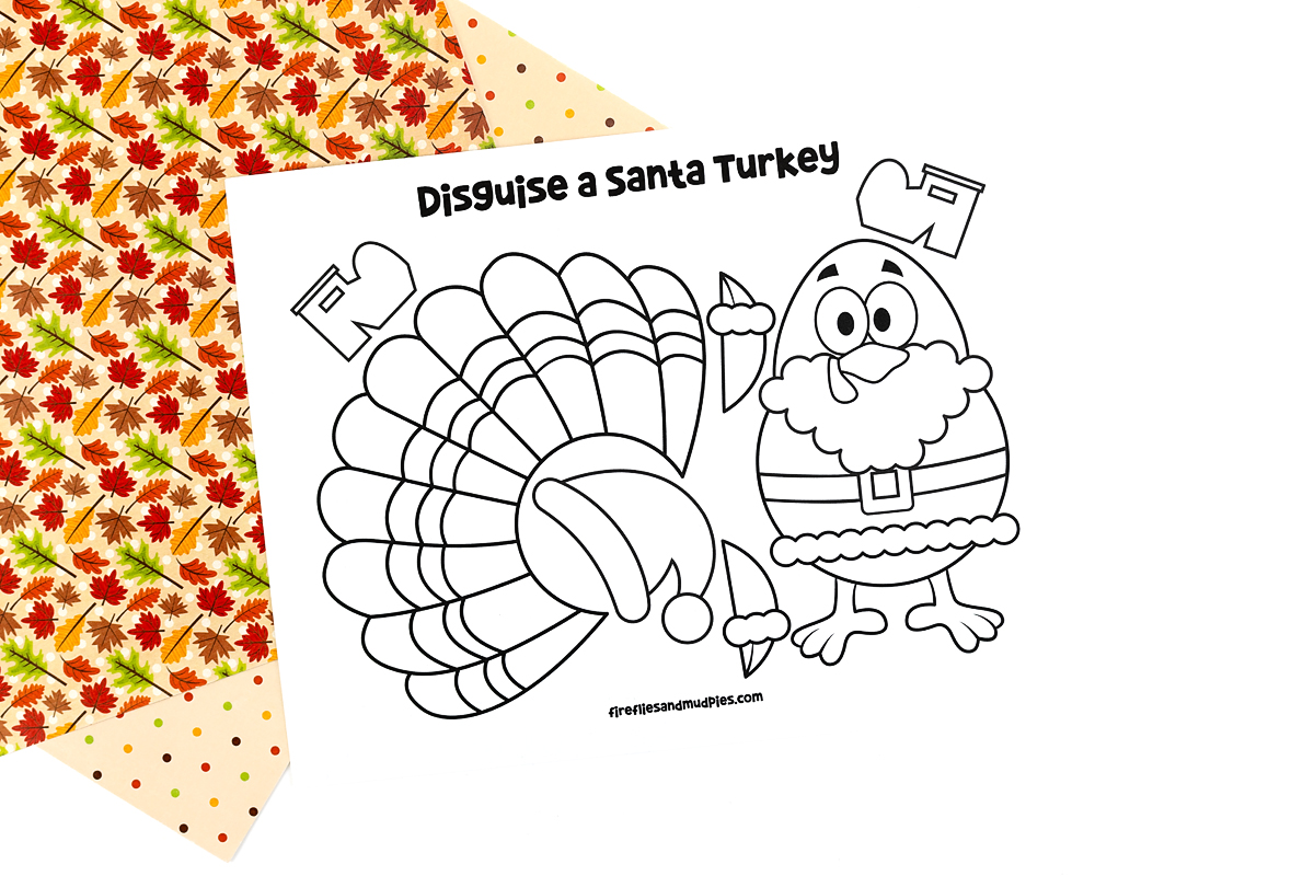 disguise a turkey as santa template disguise a turkey as santa template