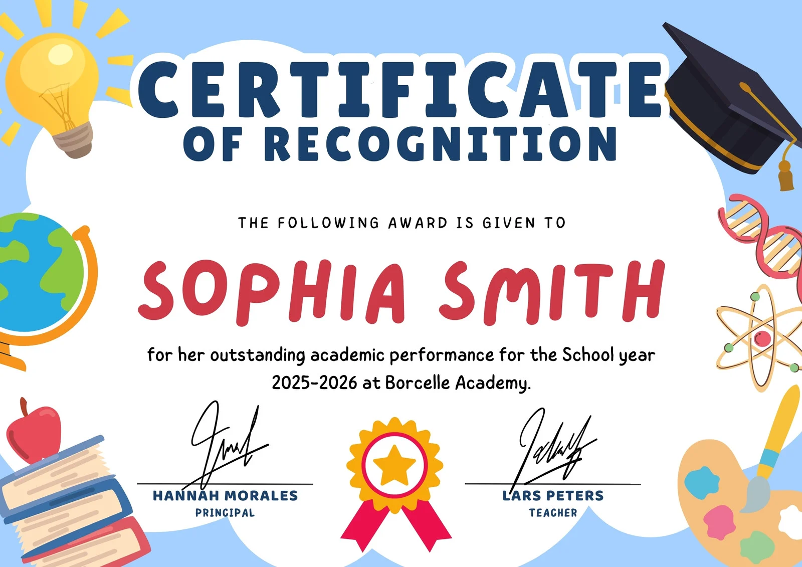 free printable certificate template for students