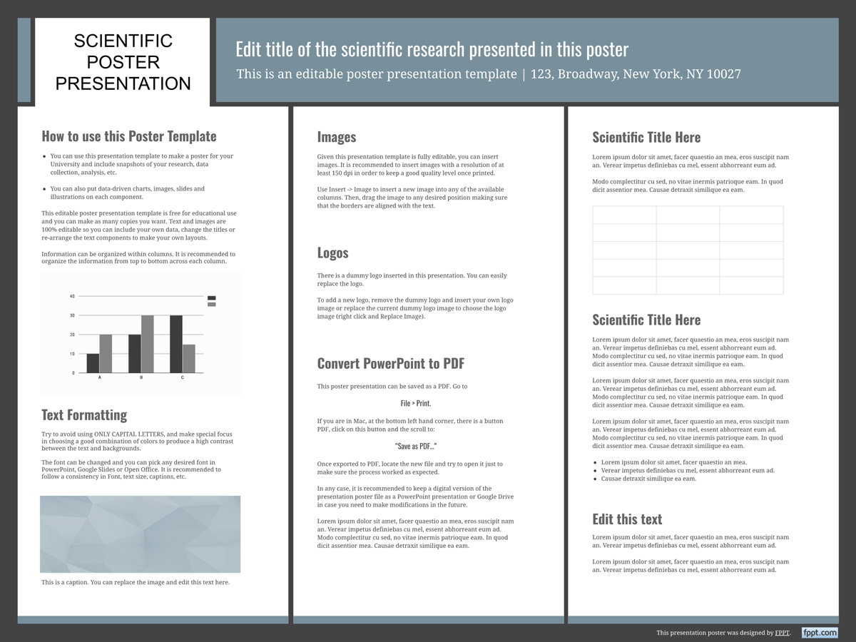 Scientific Presentation Poster Templates