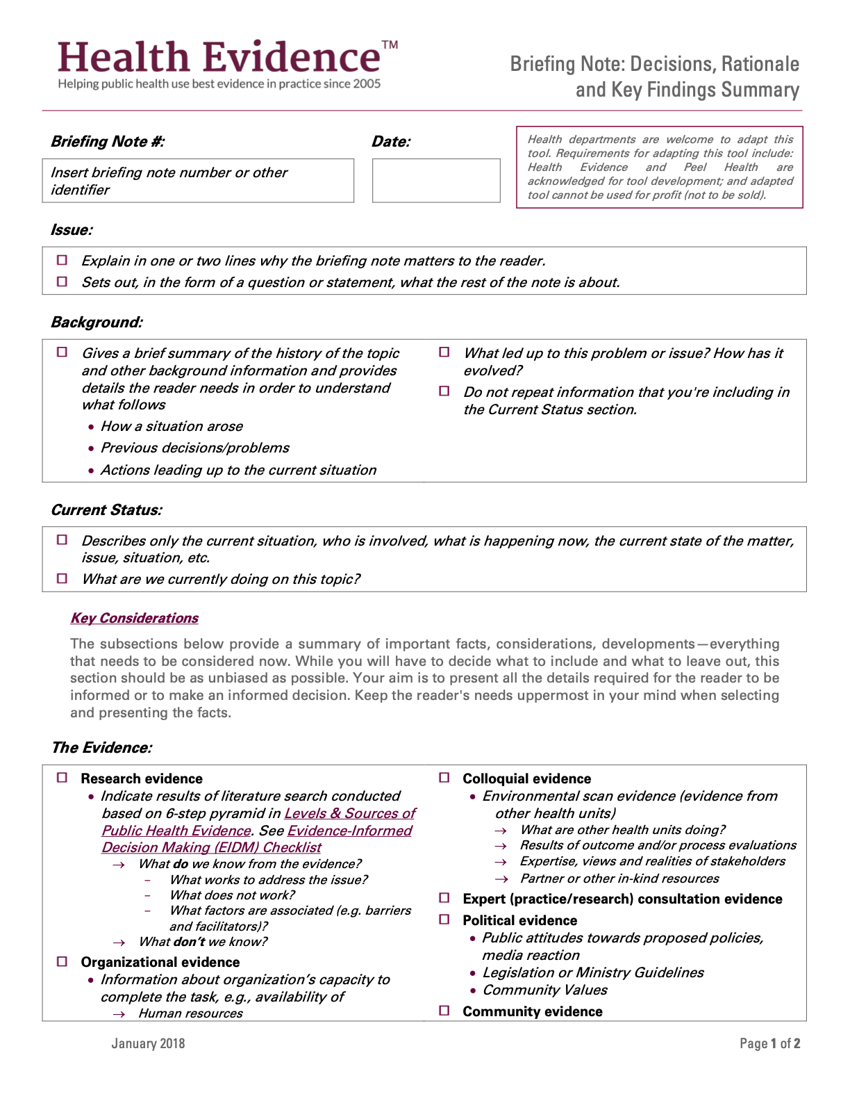 briefing note sample templates briefing note sample templates